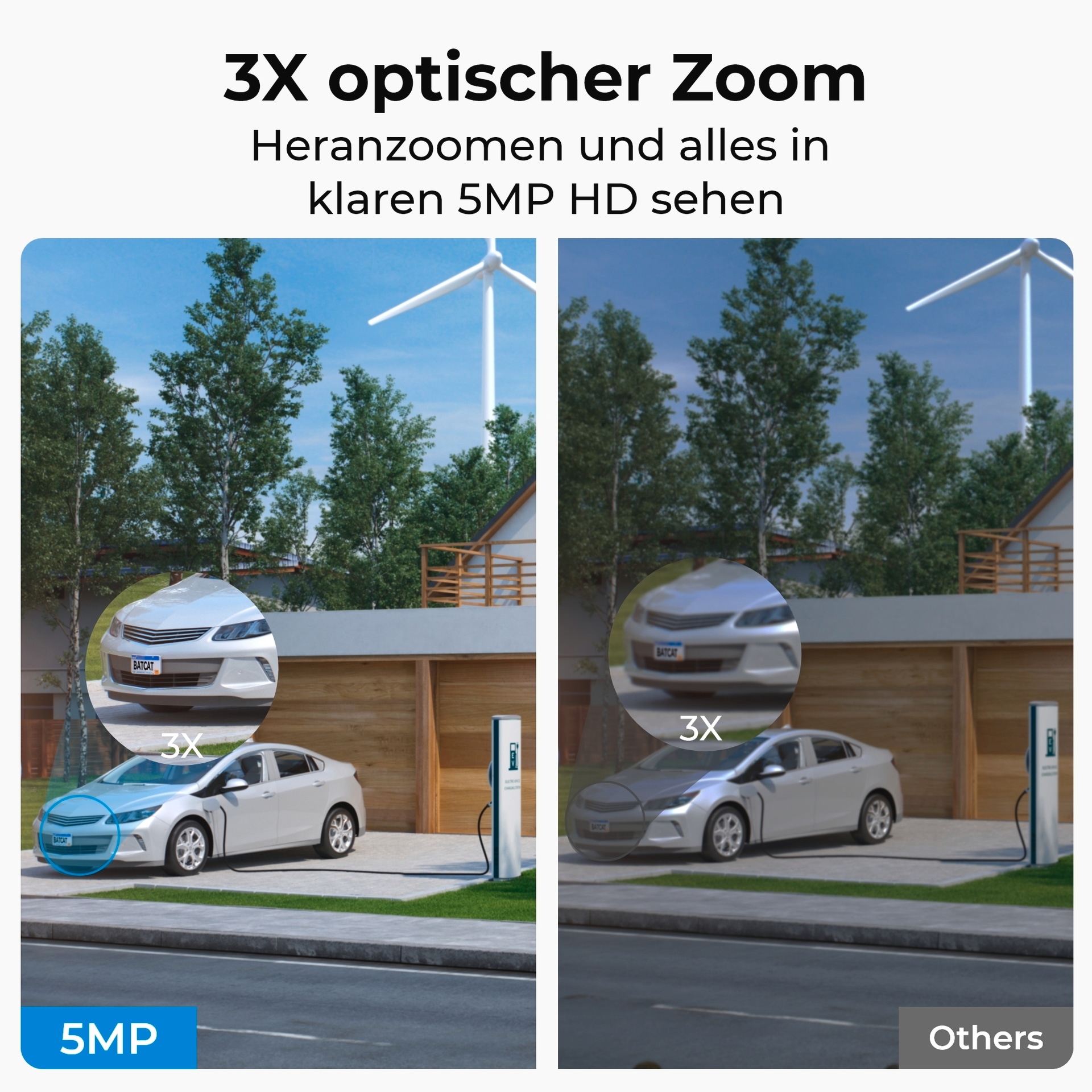 Reolink Überwachungskamera »Hub 1 + E Series E540 WiFi-Outdoor«, Außenbereich