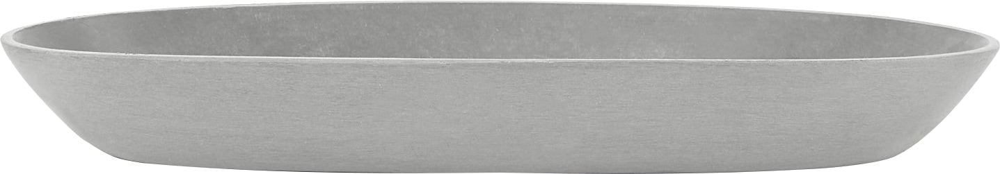 ECOPOTS Blumentopfuntersetzer »SAUCER OVAL White Grey«, BxTxH: 11,7x11,7x3 cm