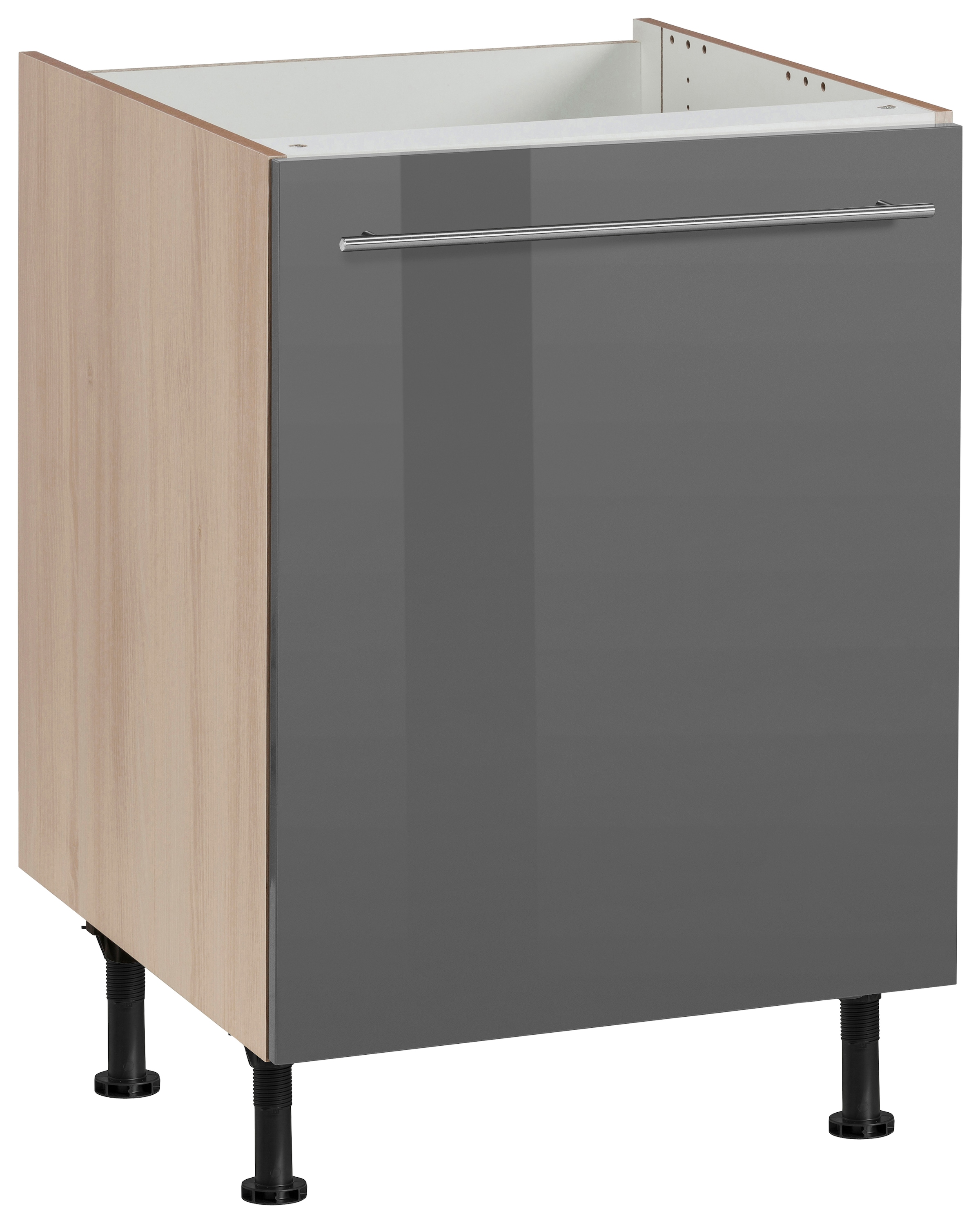 OPTIFIT Spülenschrank "Bern", 60 cm breit, mit 1 Tür, mit höhenverstellbaren Füßen, mit Metallgriff