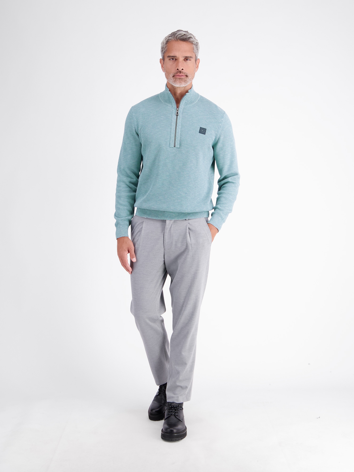 LERROS Sweatshirt »Legerer Troyer aus weichem Baumwollstrickgewebe«
