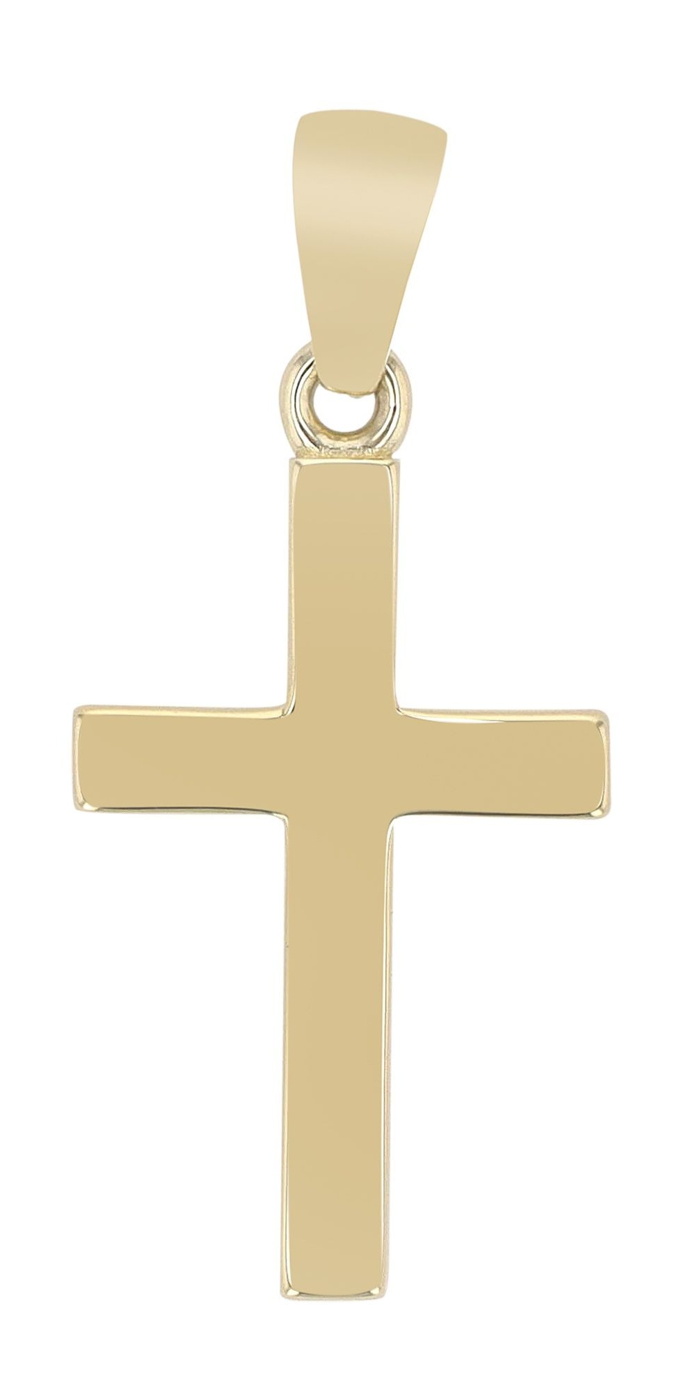ADELIA ́S Damen Kettenanhänger "Unisex Anhänger – Kreuz Kreuzanhänger aus 333 Gold", Gelbgold 333gold, Gelbgold 333, Schmuckanhänger, Ein kleines