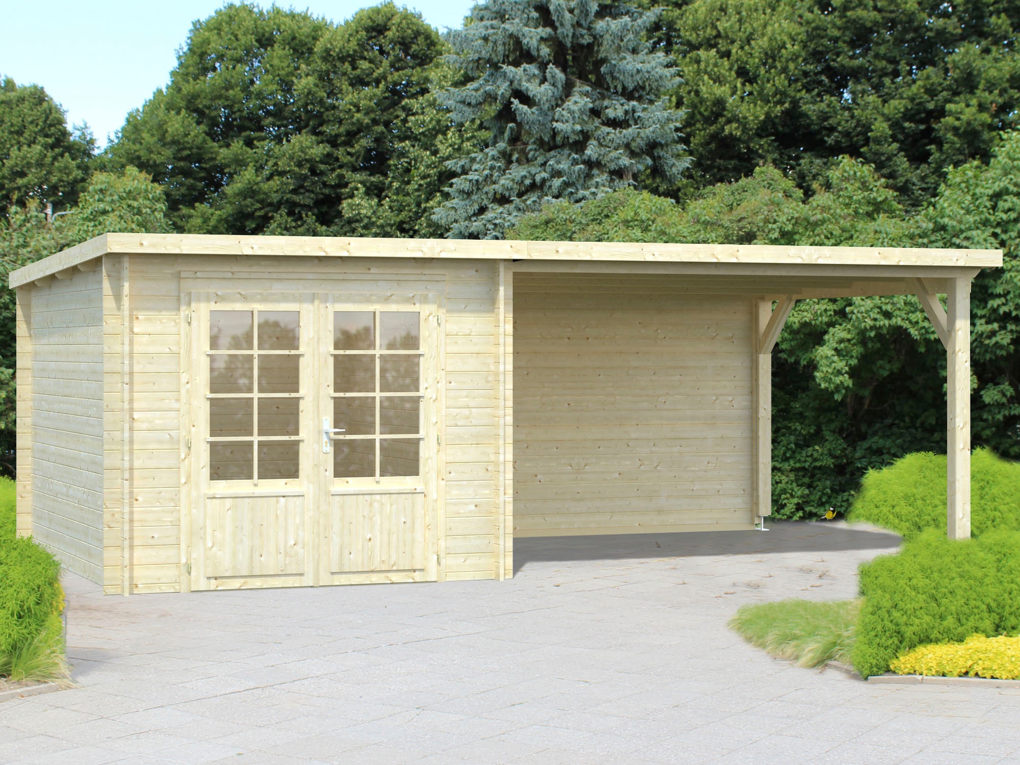 Palmako Ella 6m x 3m Log Cabin Summer House (28mm)
