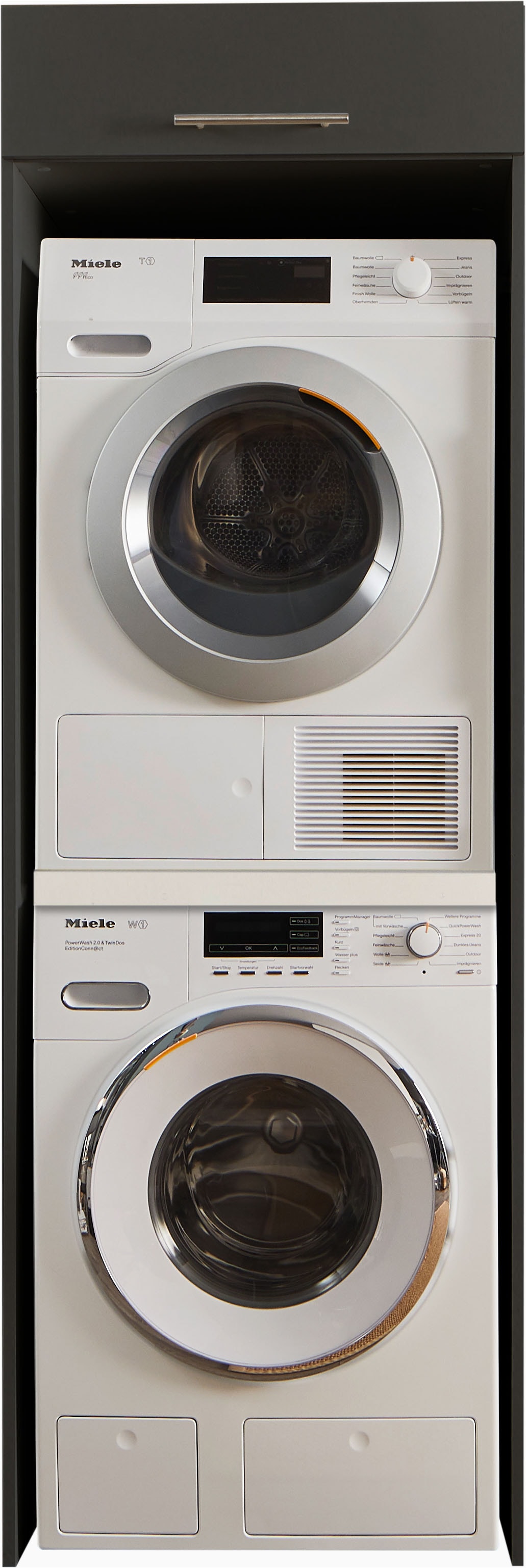 Laundreezy Waschmaschinenumbauschrank »LAUNDREEZY LDL« Topseller, Breite 67,5 cm, höhenverstellbare Füße, Soft-Close