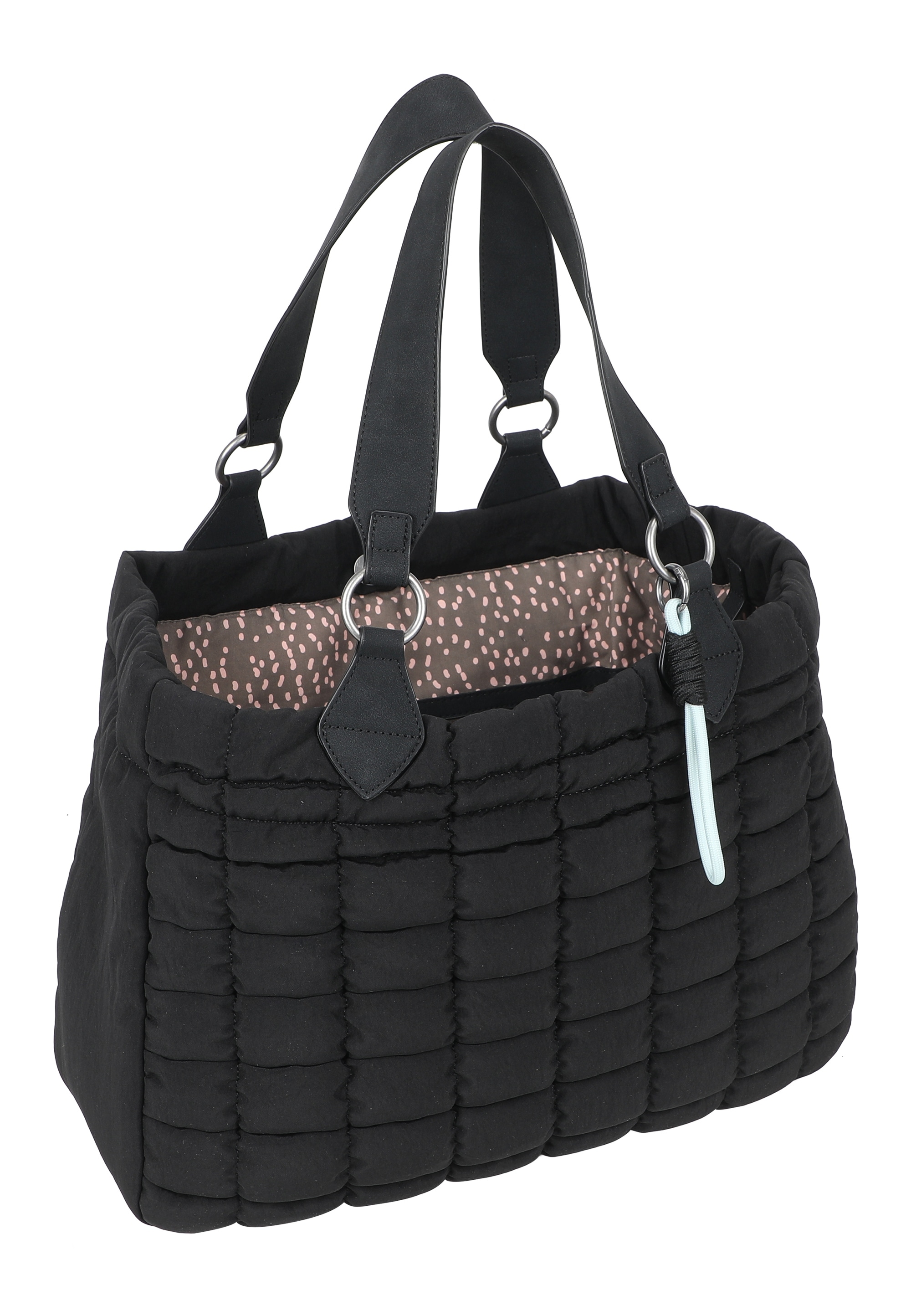 Fritzi aus Preußen Henkeltasche »Black Bubble«, aus mattem 3D-Bubble Nylon-Material