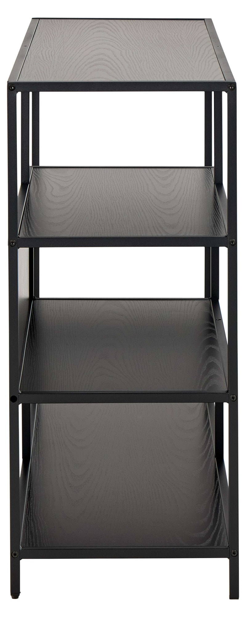 ACTONA GROUP Bücherregal »Seaford, Standregal, Regal, Raumteiler« 114x35x78 cm,  schwarzer Stahlrahmen, 5 Regale, Wendemodul, Breite 114 cm