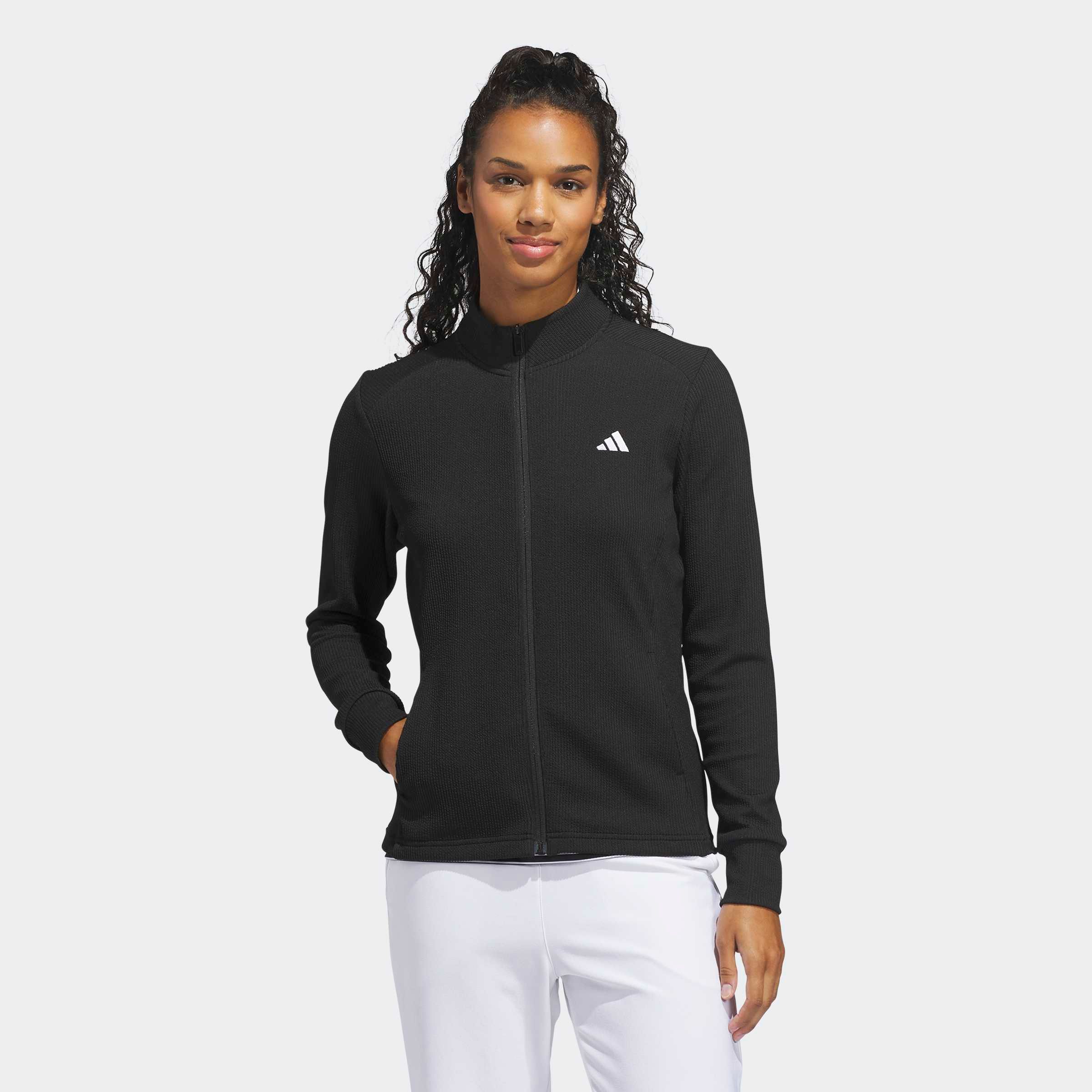 adidas Performance Trainingsjacke "PERFORMANCE TEXTURE FULL ZIP T" mit Reißverschluss, aus Polyester, normaler Schnitt, gerader Abschluss