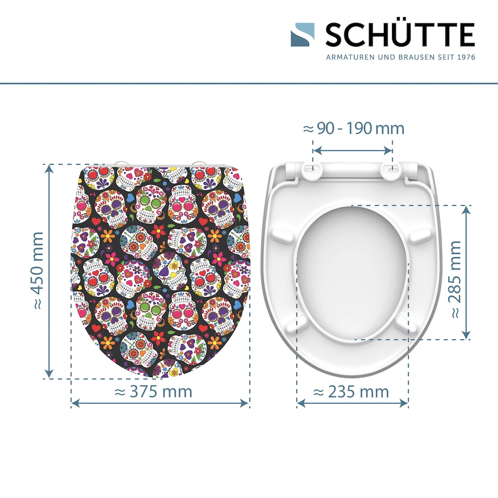 Schütte WC-Sitz »Crazy Skull«