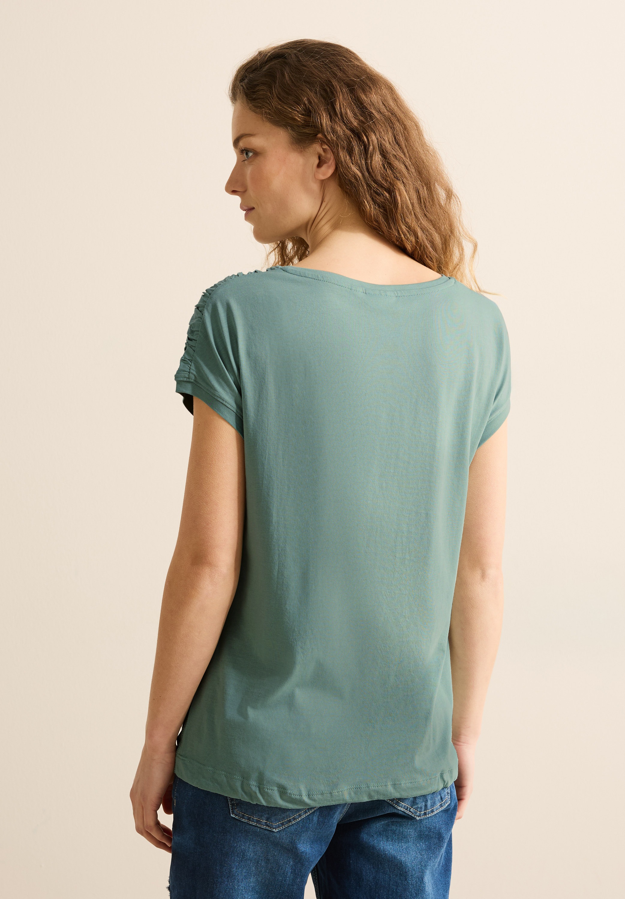 Cecil T-Shirt, mit Tunnelzug am Saum