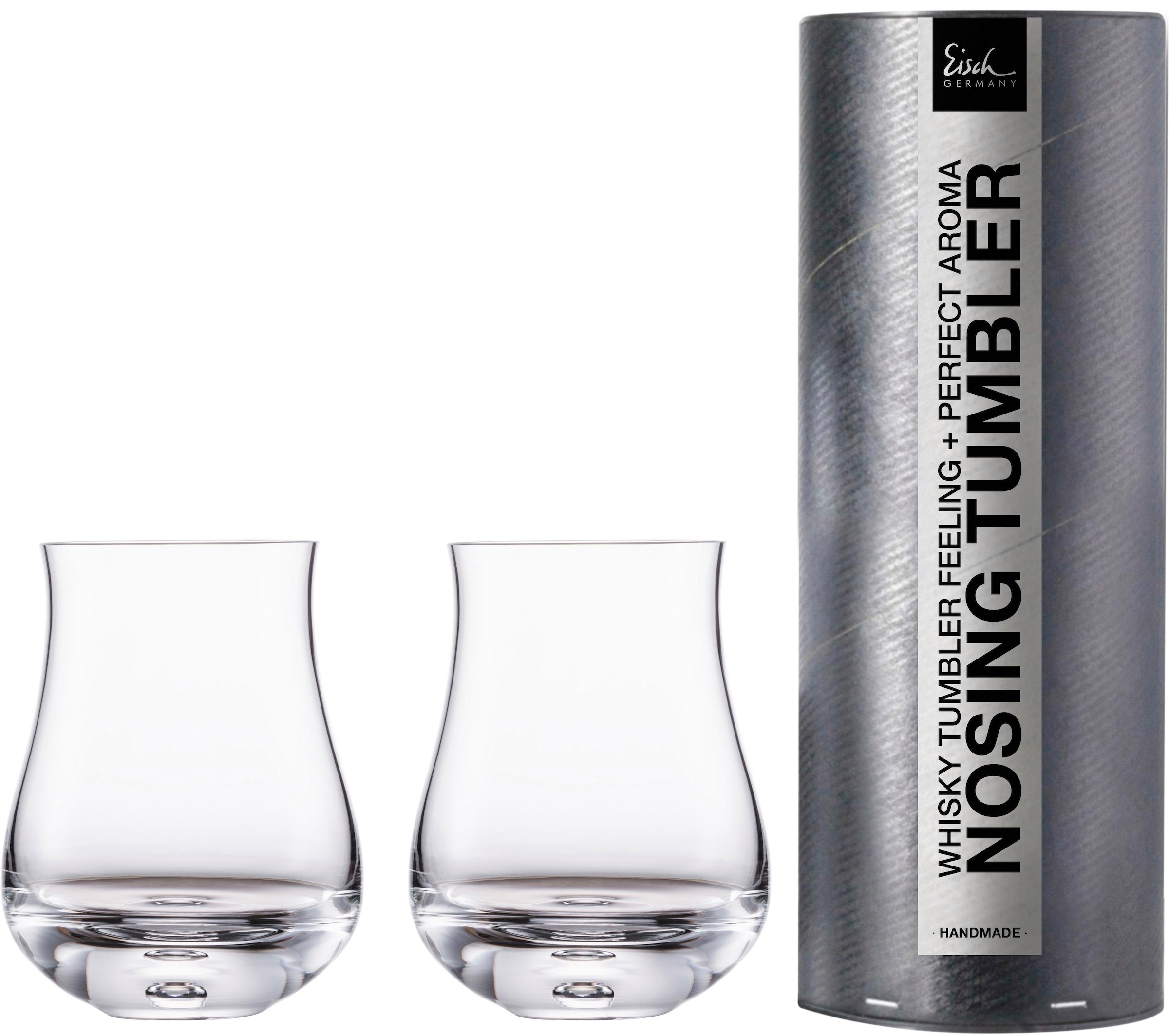 Eisch Whiskyglas »Gentleman«, (Set, 2 tlg.), (Nosing-Glas) handgefertigt, bleifrei, 350 ml, 2-teilig