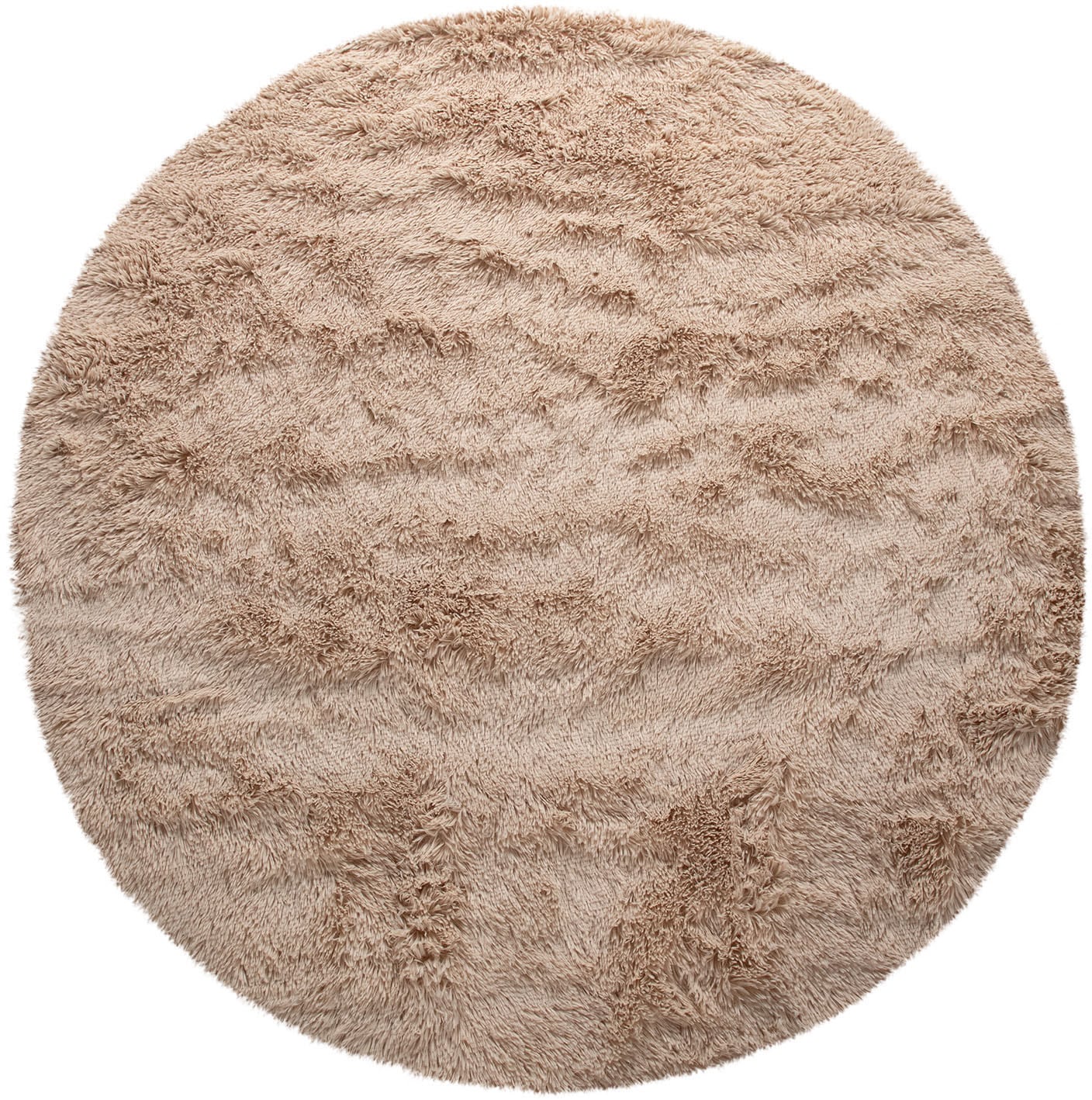 Paco Home Hochflor-Teppich »Silky 591«, rund, 37 mm Höhe, Uni Farben, besonders weich und kuschelig