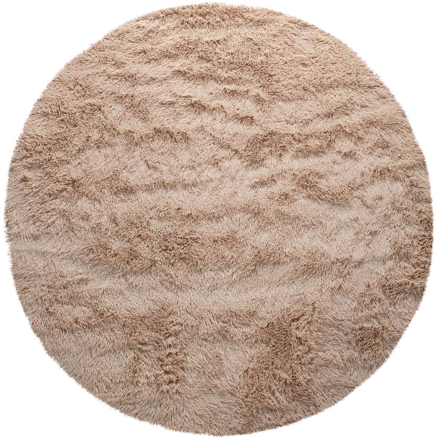 Paco Home Hochflor-Teppich "Silky 591" rund 37 mm Höhe Uni Farben, besonder günstig online kaufen