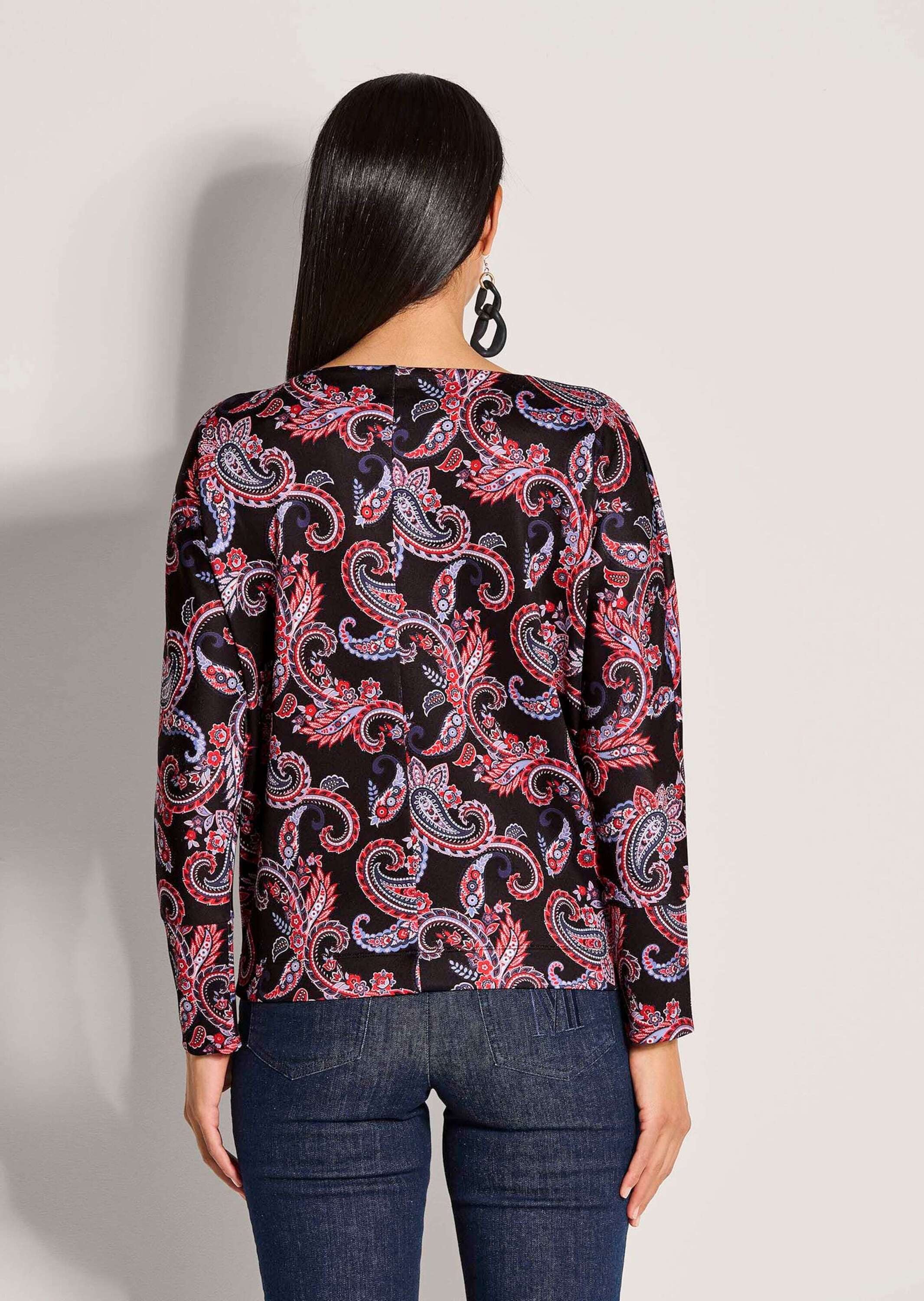 MADELEINE Langarmshirt »Sweatshirt Ethno-Sweatshirt mit Kimono-Ärmeln«