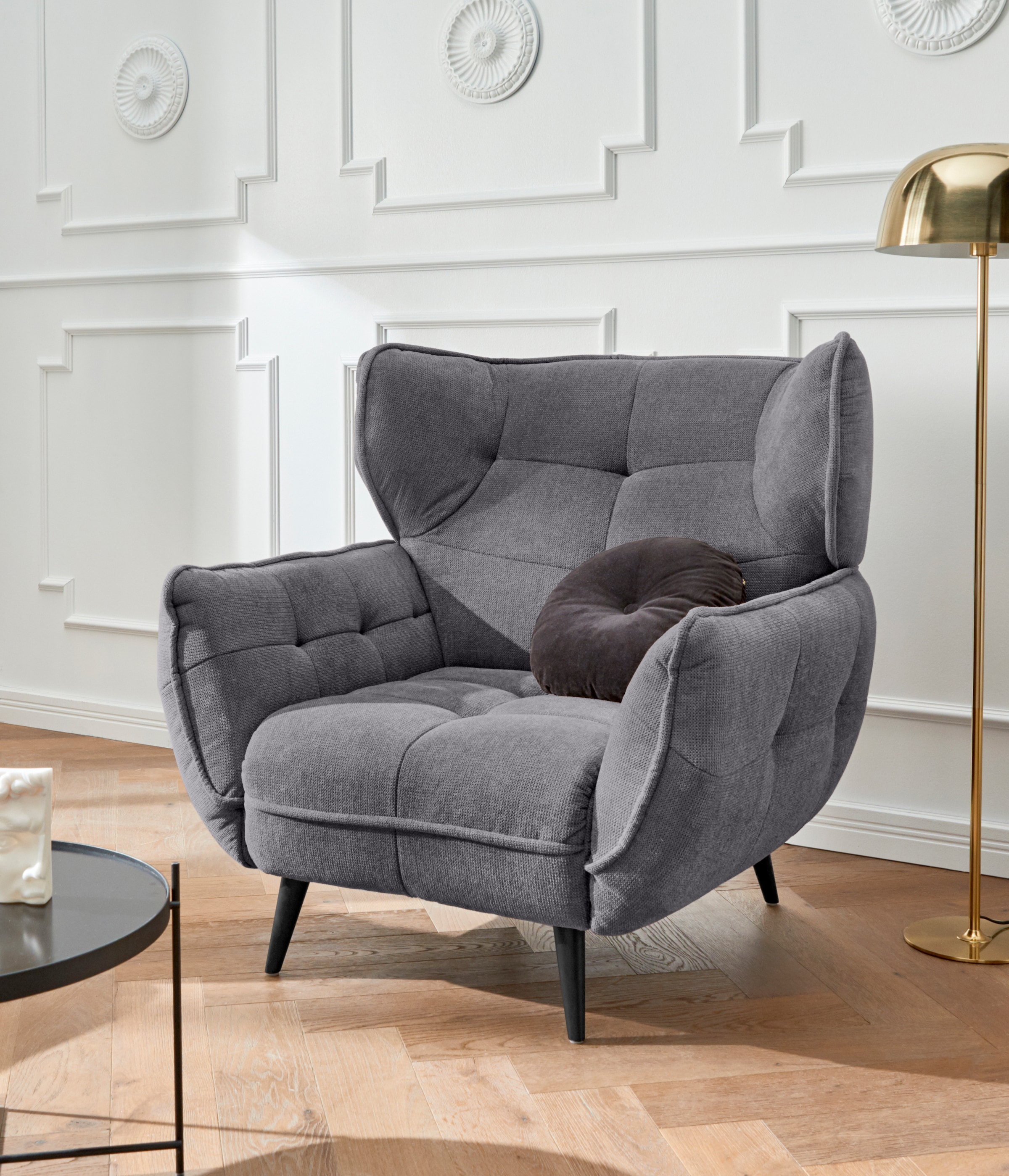 Home affaire Sessel "Ariana" Stylischer Hochlehner bzw. Ohrensessel günstig online kaufen