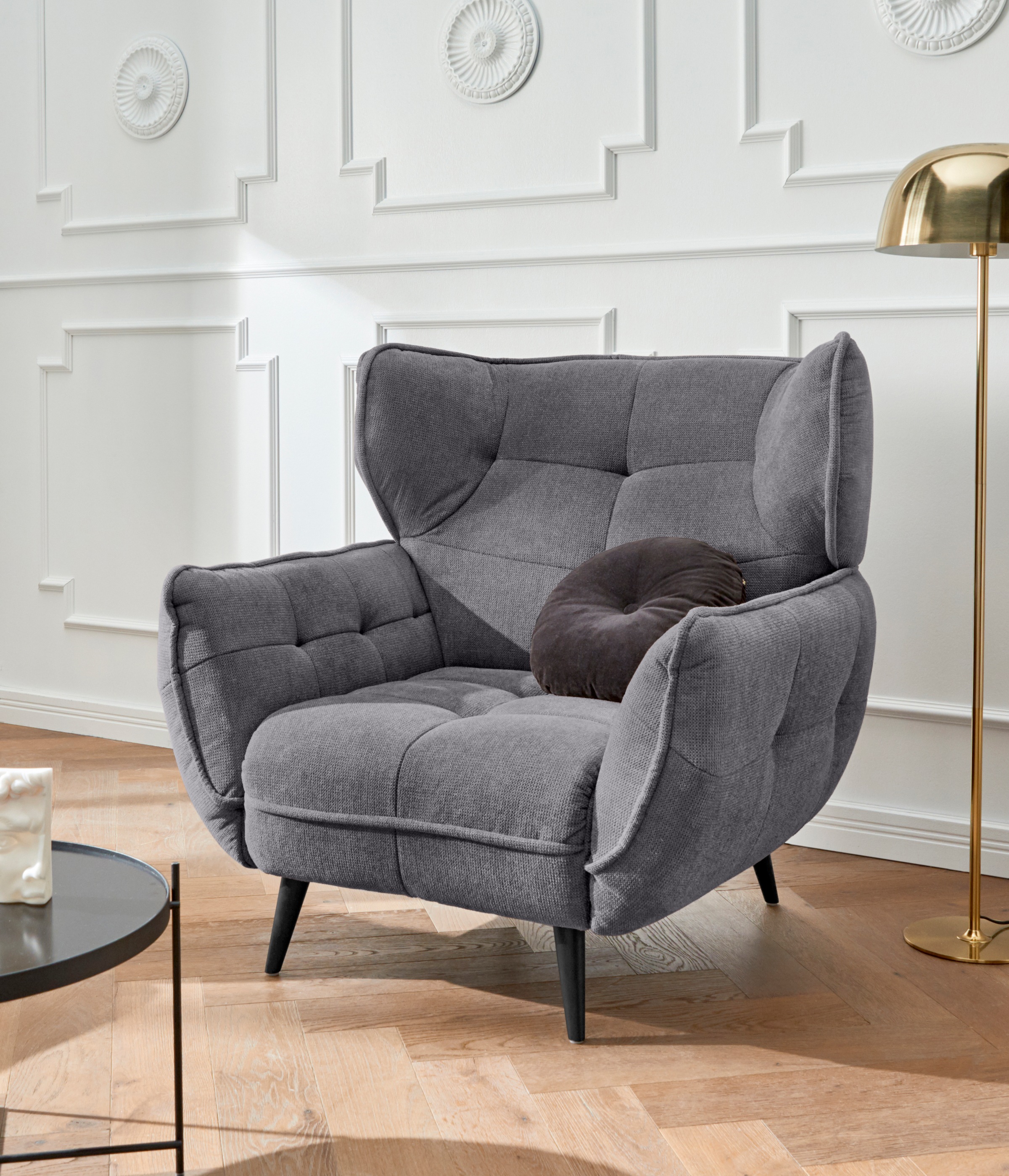 Leonique Sessel "Ariana", Stylischer Hochlehner bzw. Ohrensessel günstig online kaufen
