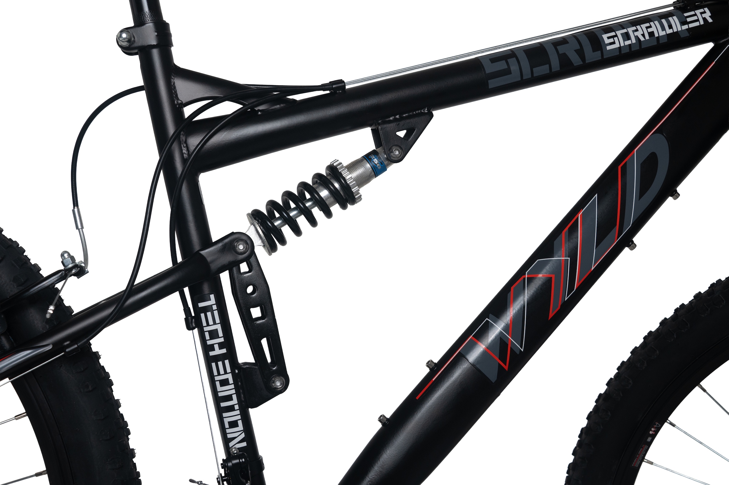 WYLD Mountainbike »WYLD Mountainbike Fully 29'' Scrawler schwarz-rot 21 Gänge RH 51 cm« 21 Gang Shimano Tourney Schaltwerk Kettenschaltung