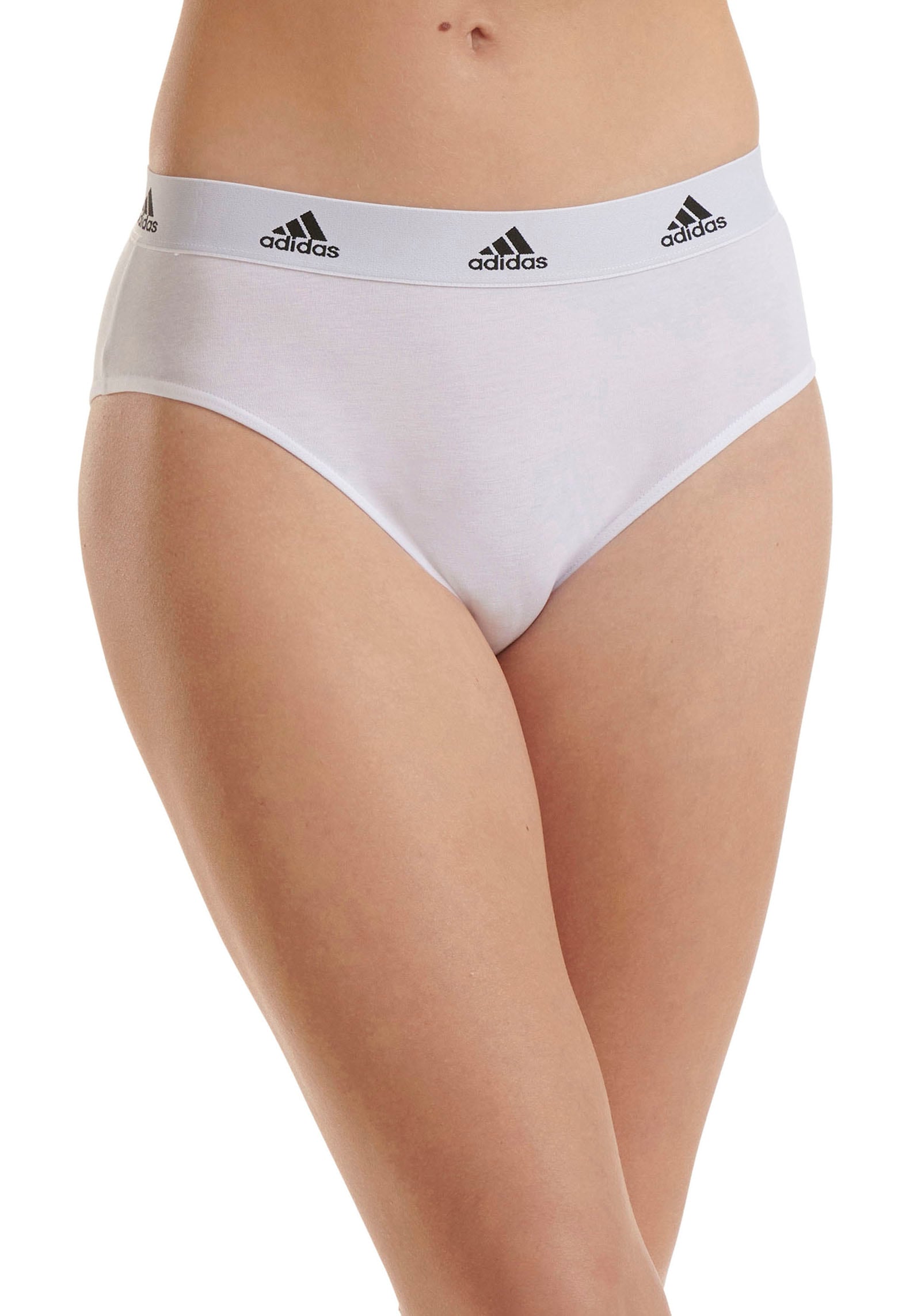 adidas Sportswear Bikinislip, (2er-Pack), Bikini mit Rechnung Logo-Schriftzug auf Gummibund im BAUR 