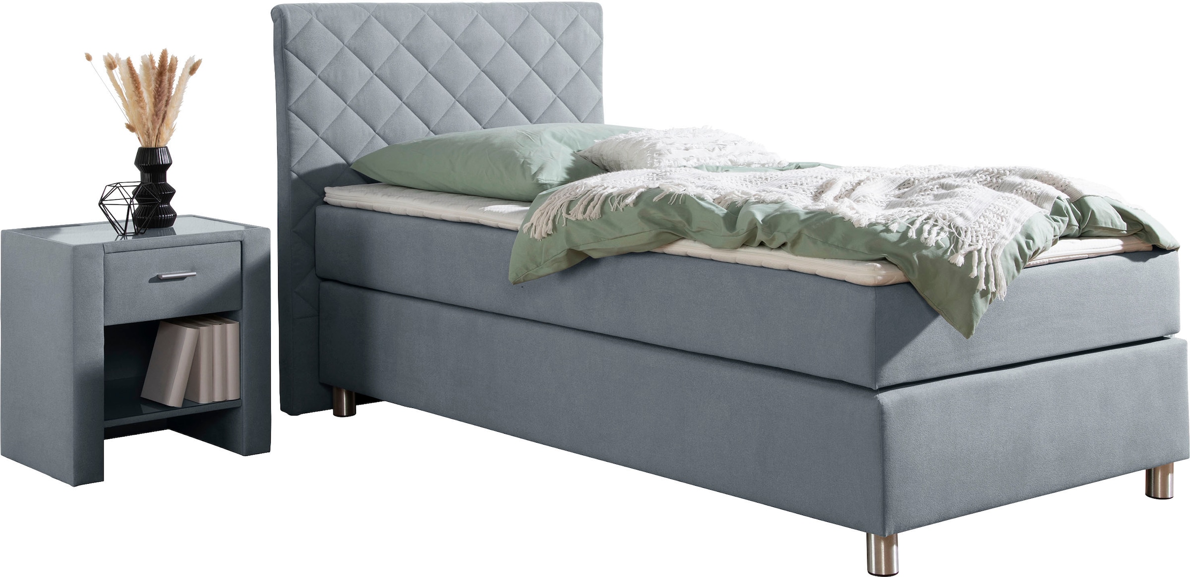 Home affaire Boxspringbett "Bernard, in verschiedenen Breiten" inkl. Topper günstig online kaufen