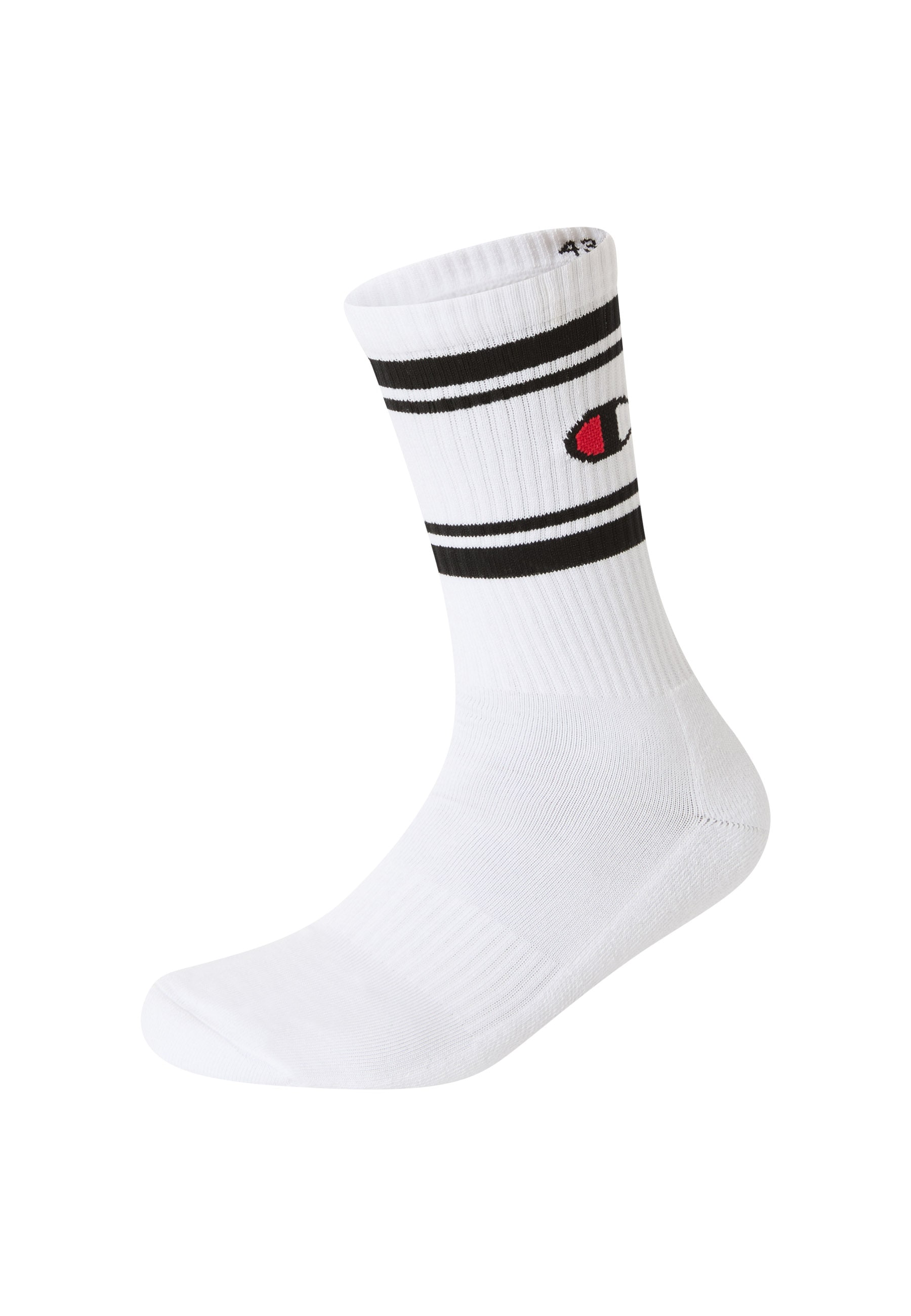 Champion Socken Packung, 3 Paar tlg. unifarben oder geringelt, Packung mit 3 Paar, elastisches Material