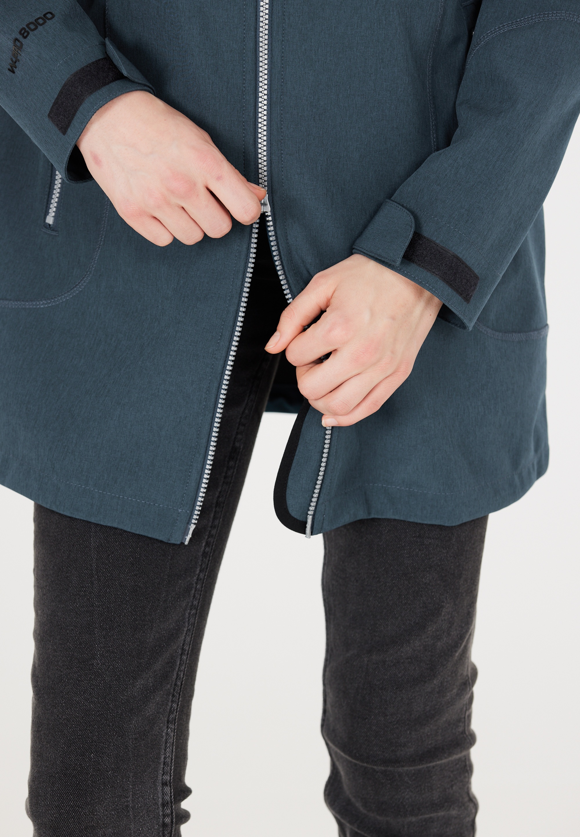 WEATHER REPORT Softshelljacke »Lilan«, mit langem Schnitt und wasserdichter Funktion