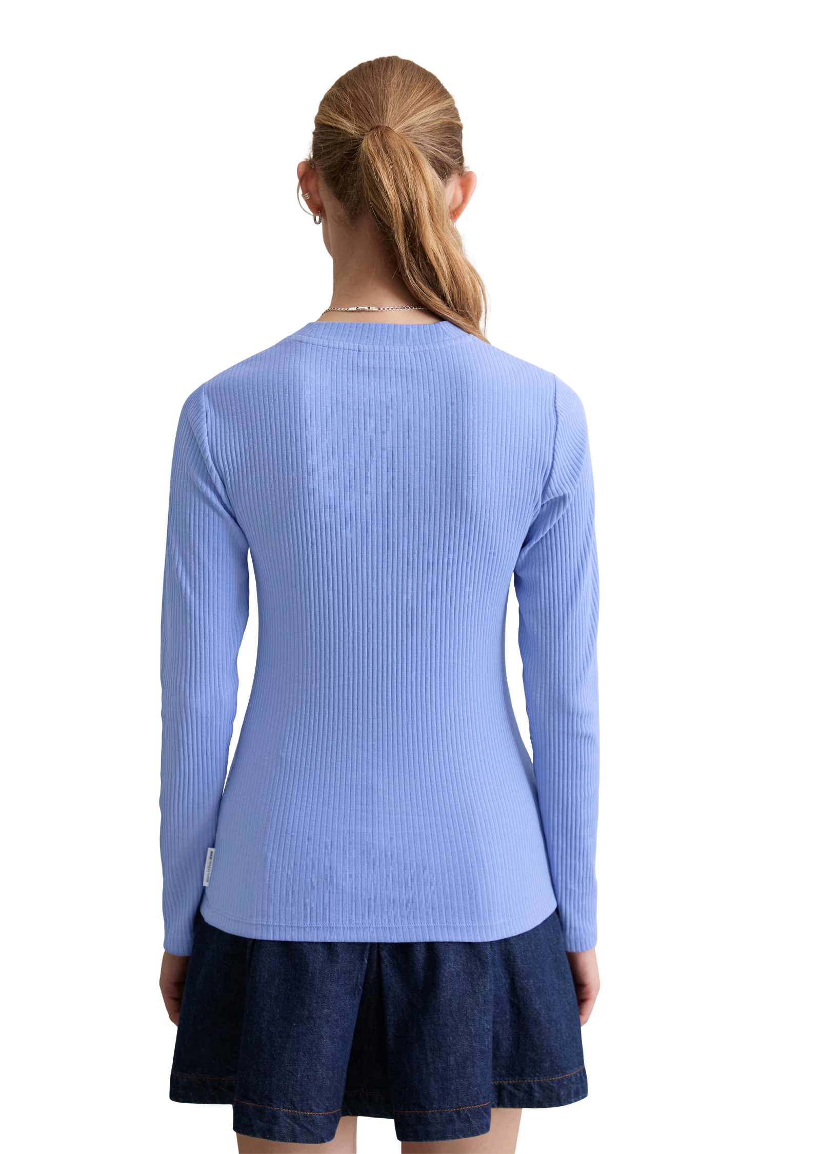 Marc O'Polo DENIM Longsleeve »slim aus Rippjersey«