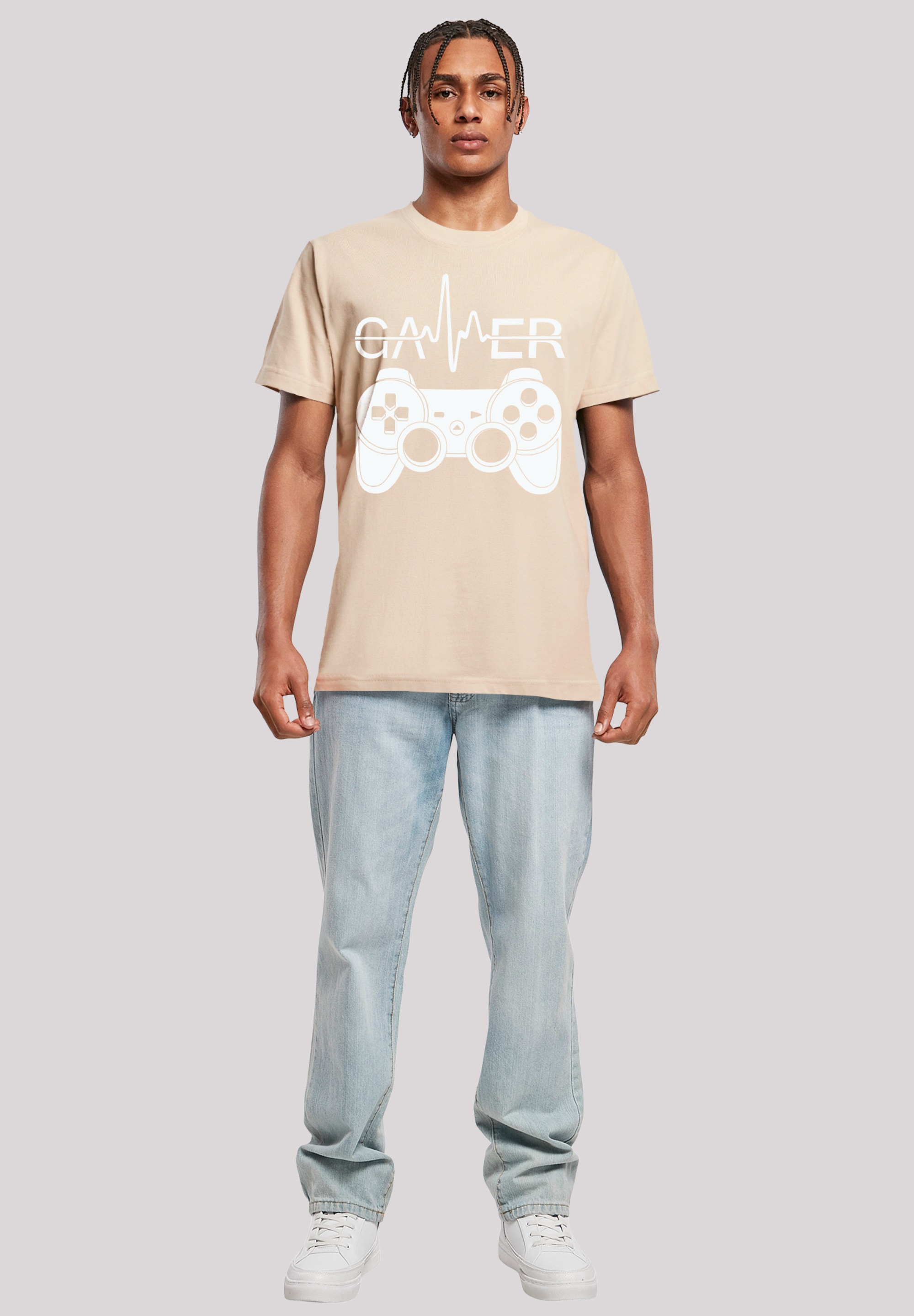 F4NT4STIC T-Shirt »Gamer Herzschlag«, Premium Qualität