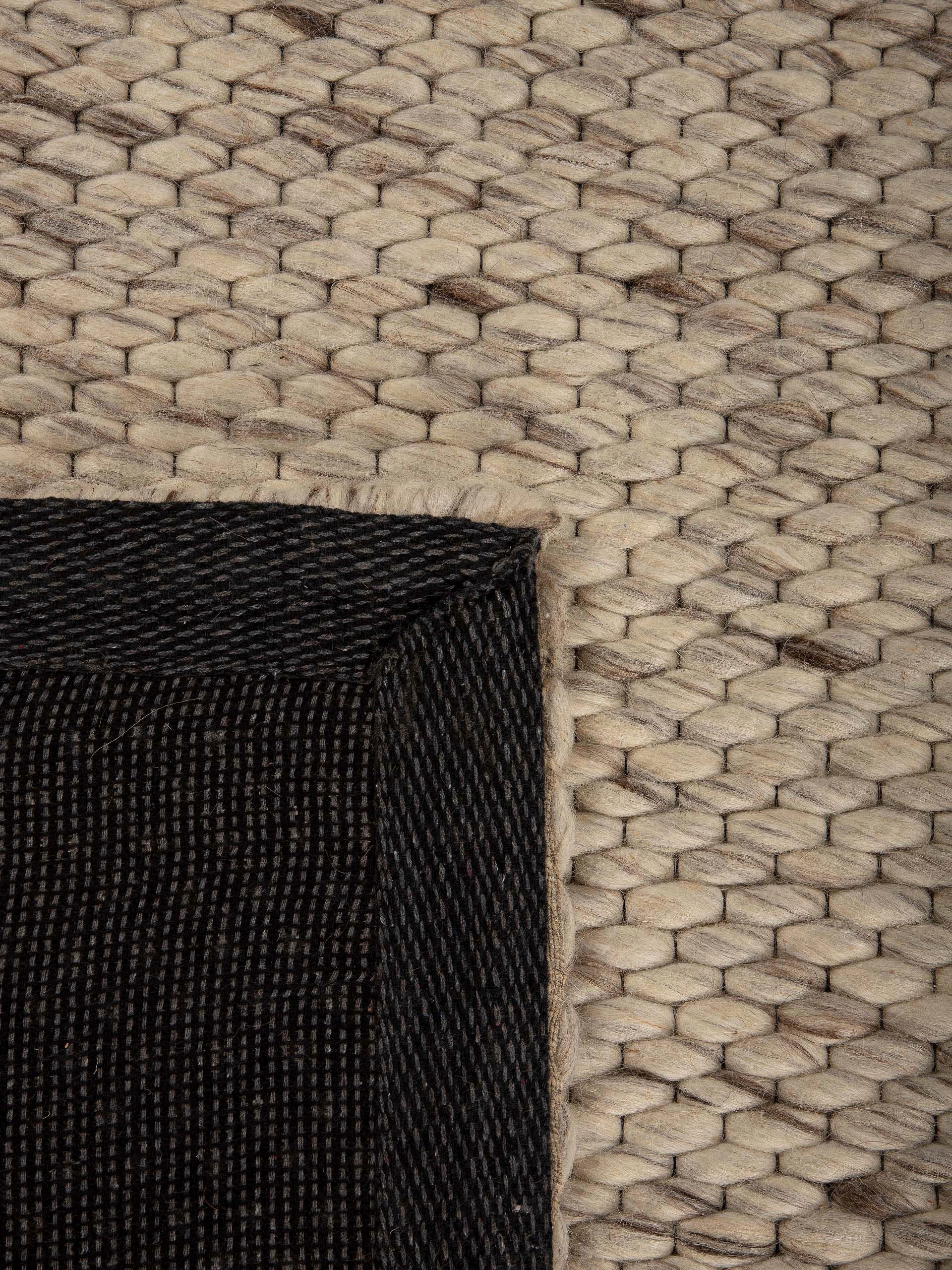 carpetfine Wollteppich »Sina,  auch als Läufer«, rechteckig, 14 mm Höhe, Handweb Teppich, reine Wolle, meliert, handgewebt, weich & kuschelig