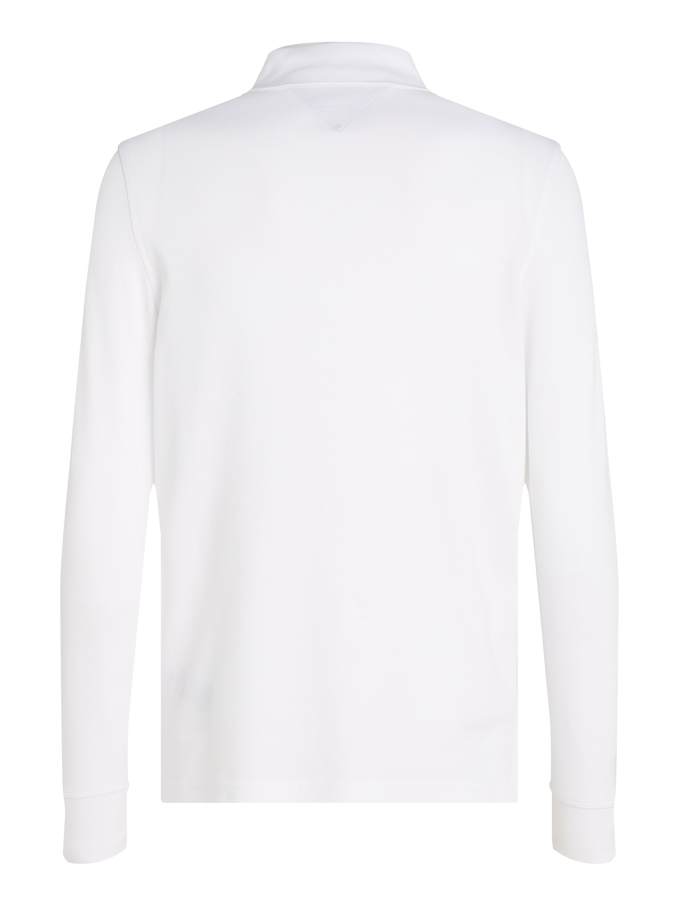 Langarm-Poloshirt TOMMY HILFIGER "1985 SLIM LS POLO", Herren, Gr. L, weiß, Obermaterial: 96% Baumwolle, 4% Elasthan, Shirts 3