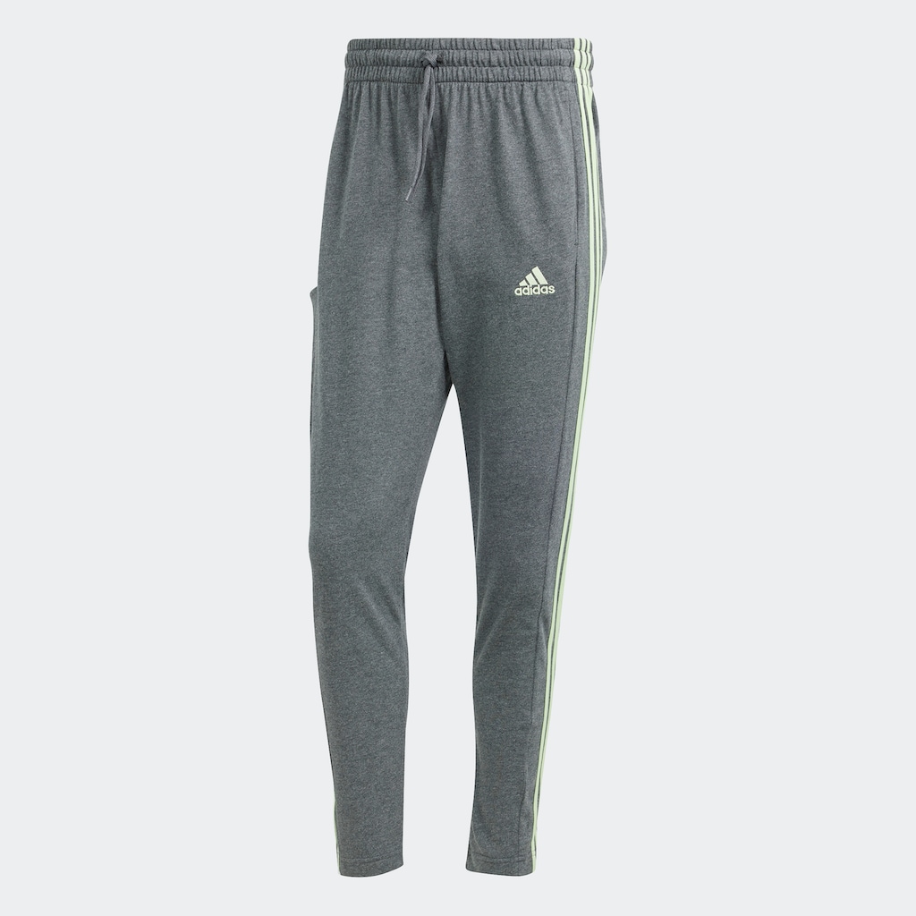 adidas Sportswear Sporthose »ESSENTIALS SINGLE JERSEY TAPERED OPEN HEM 3STREIFEN HOSE«, (1 tlg.)