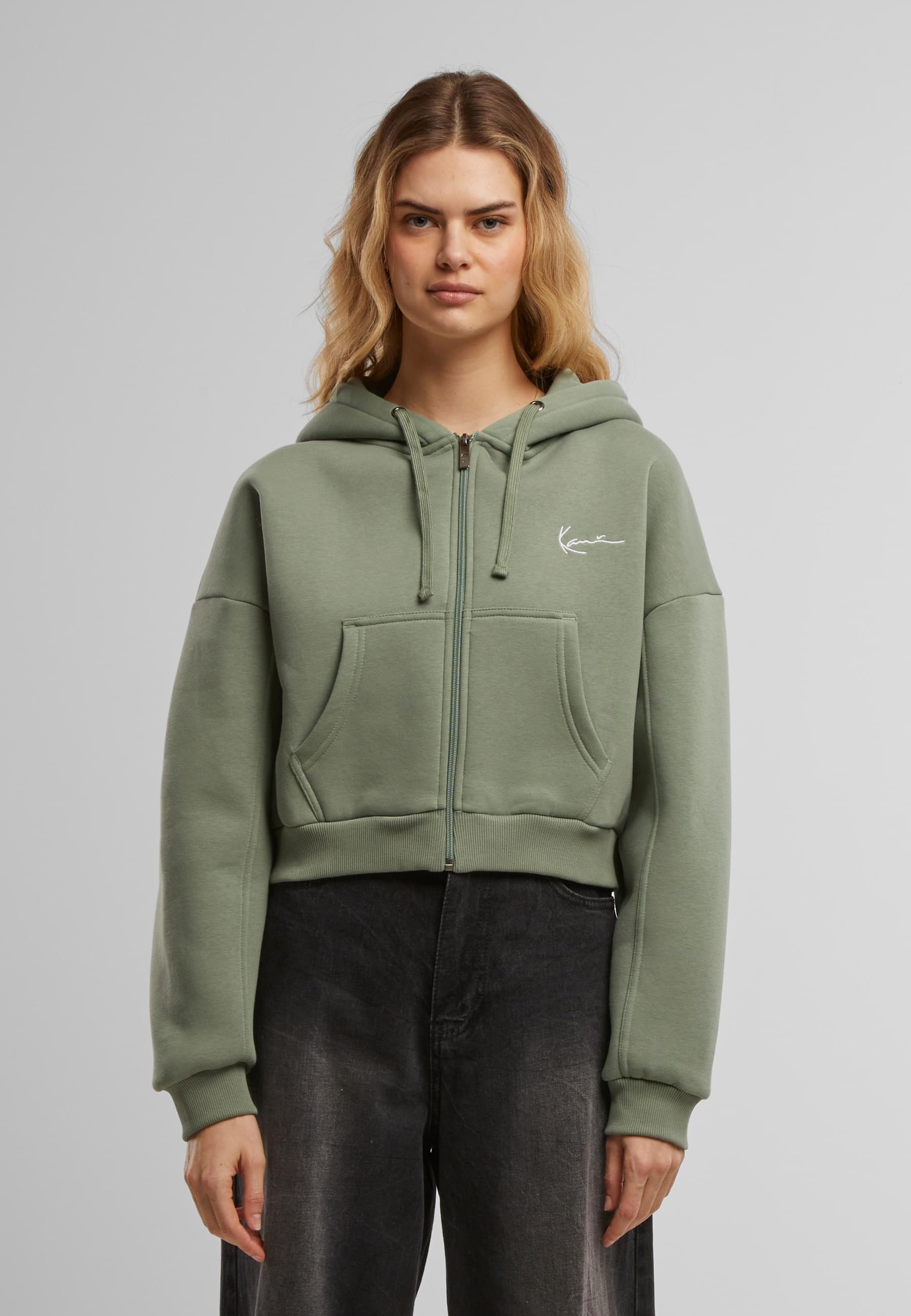 Karl Kani Sweatjacke »Karl Kani Small Signature Essential Crop Zip Hoodie«