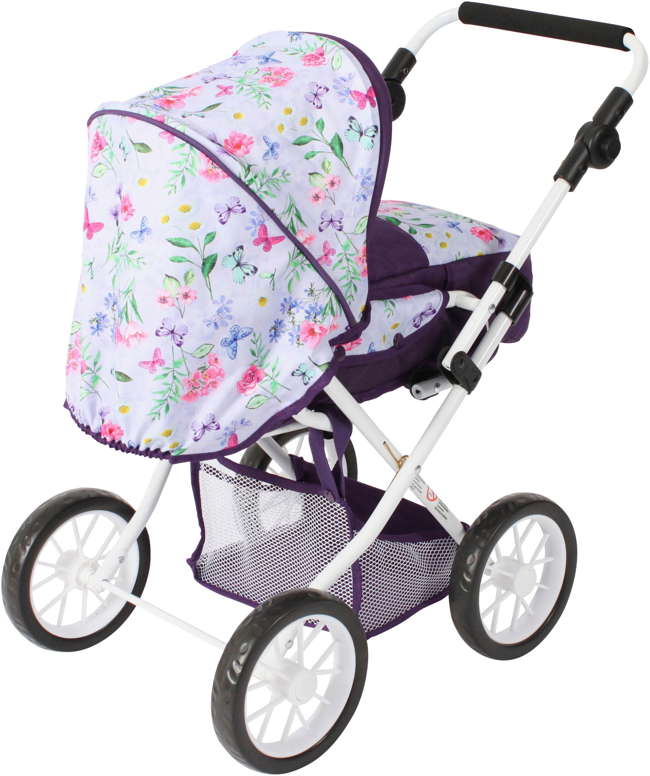 CHIC2000 Kombi-Puppenwagen »Leni, Flowers lila«