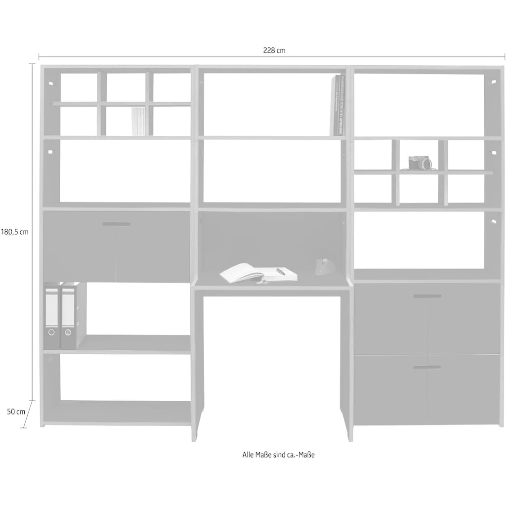 Tojo Büro-Set »schreib & hochstapler Wand-Set«, (Set, 19 tlg.)