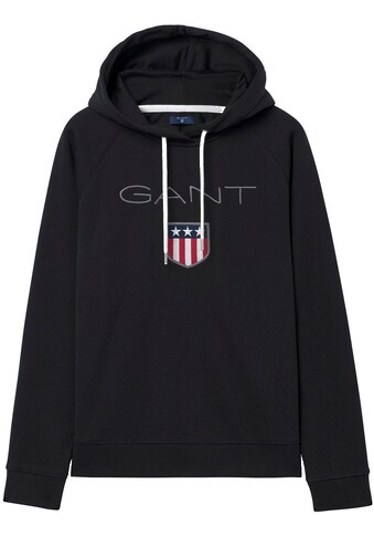 Gant Sweatshirt »GANT SHIELD SWEAT HOODIE«, mit großer Label-Applikation vorne kaufen