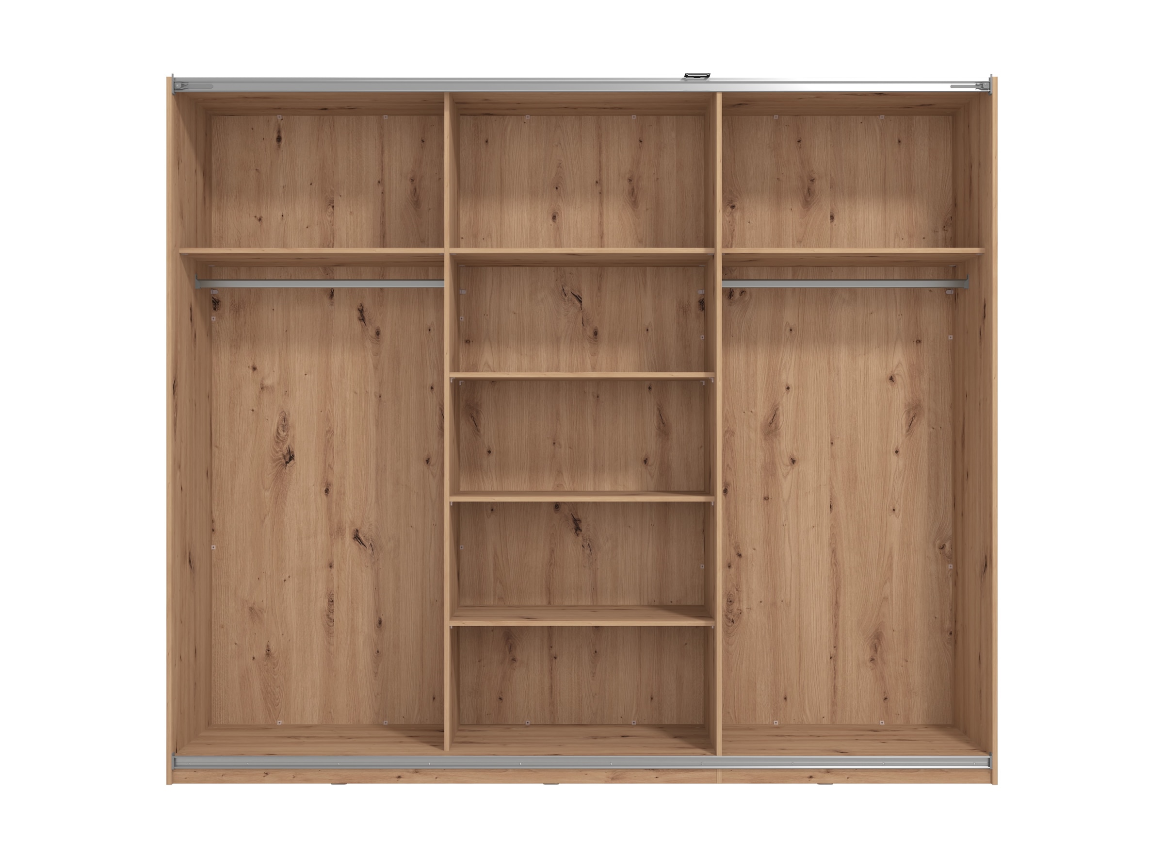 INOSIGN Schwebetürenschrank »Sardinia, Kleiderschrank mit Spiegel, Made in Europe«, viel Stauraum durch großzügige Innenausstattung, 170 oder 262cm breit