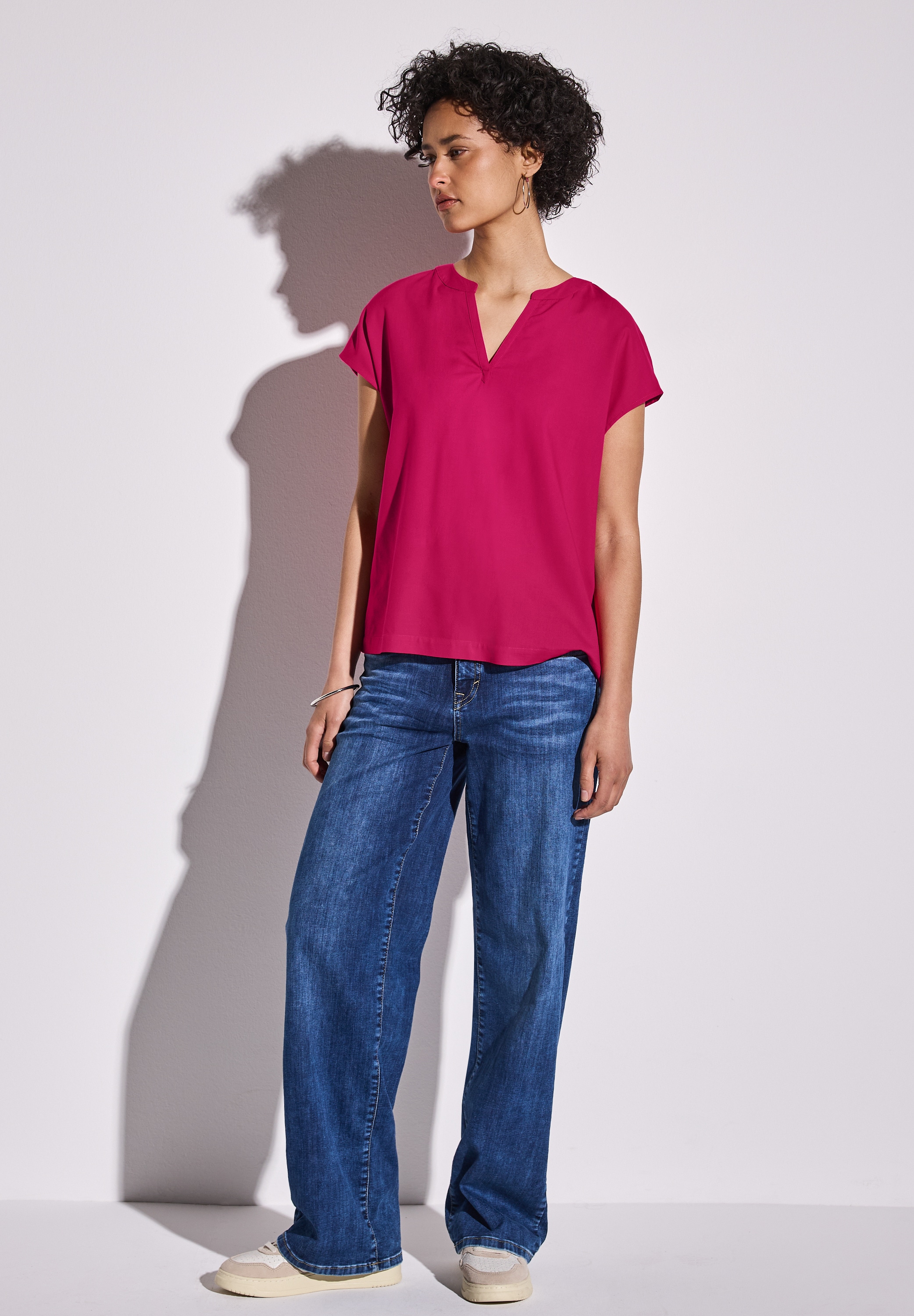 STREET ONE Hemdbluse, aus softer Viskose
