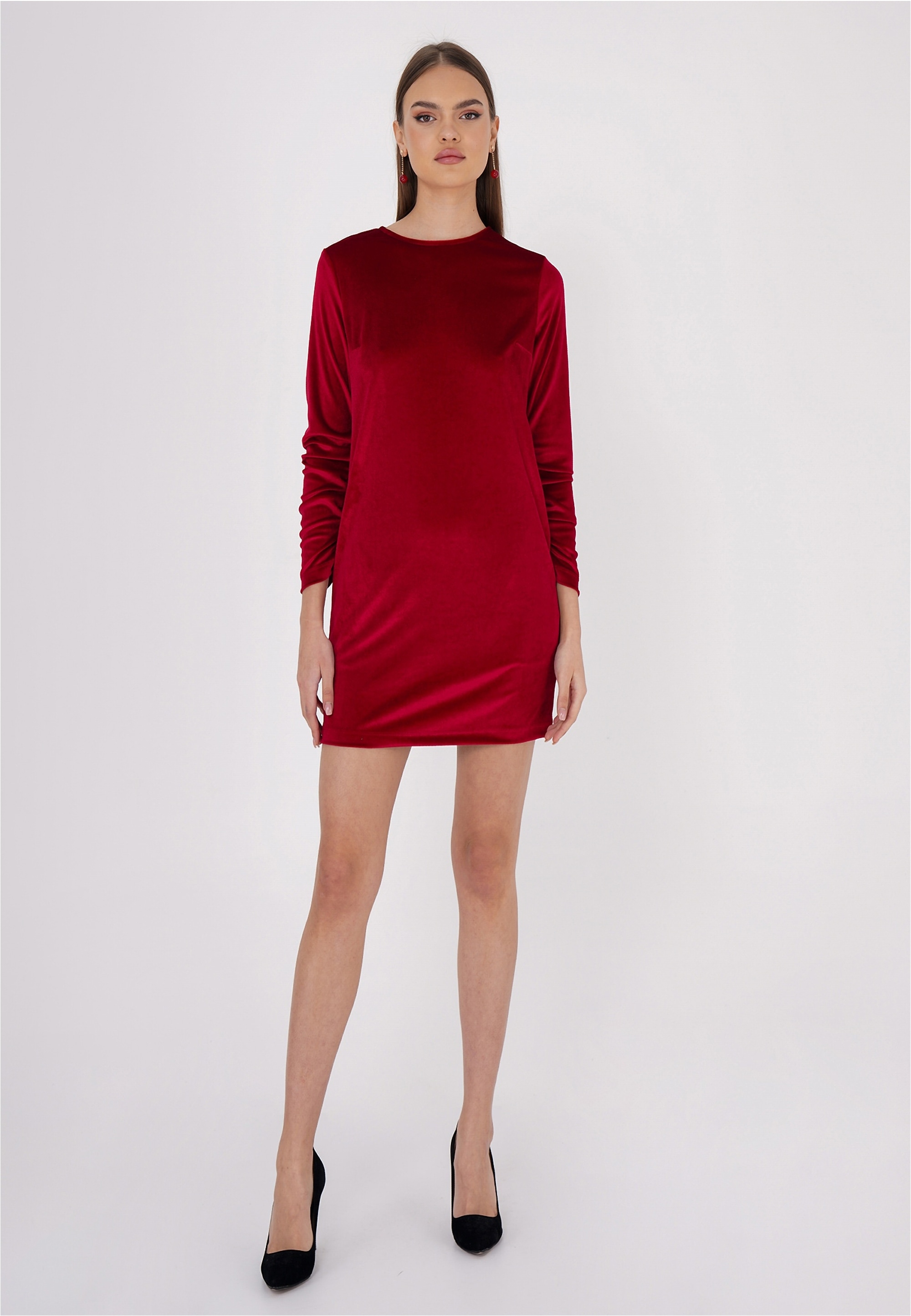 freshlions Jerseykleid »Sinah«, mit samtiger Optik