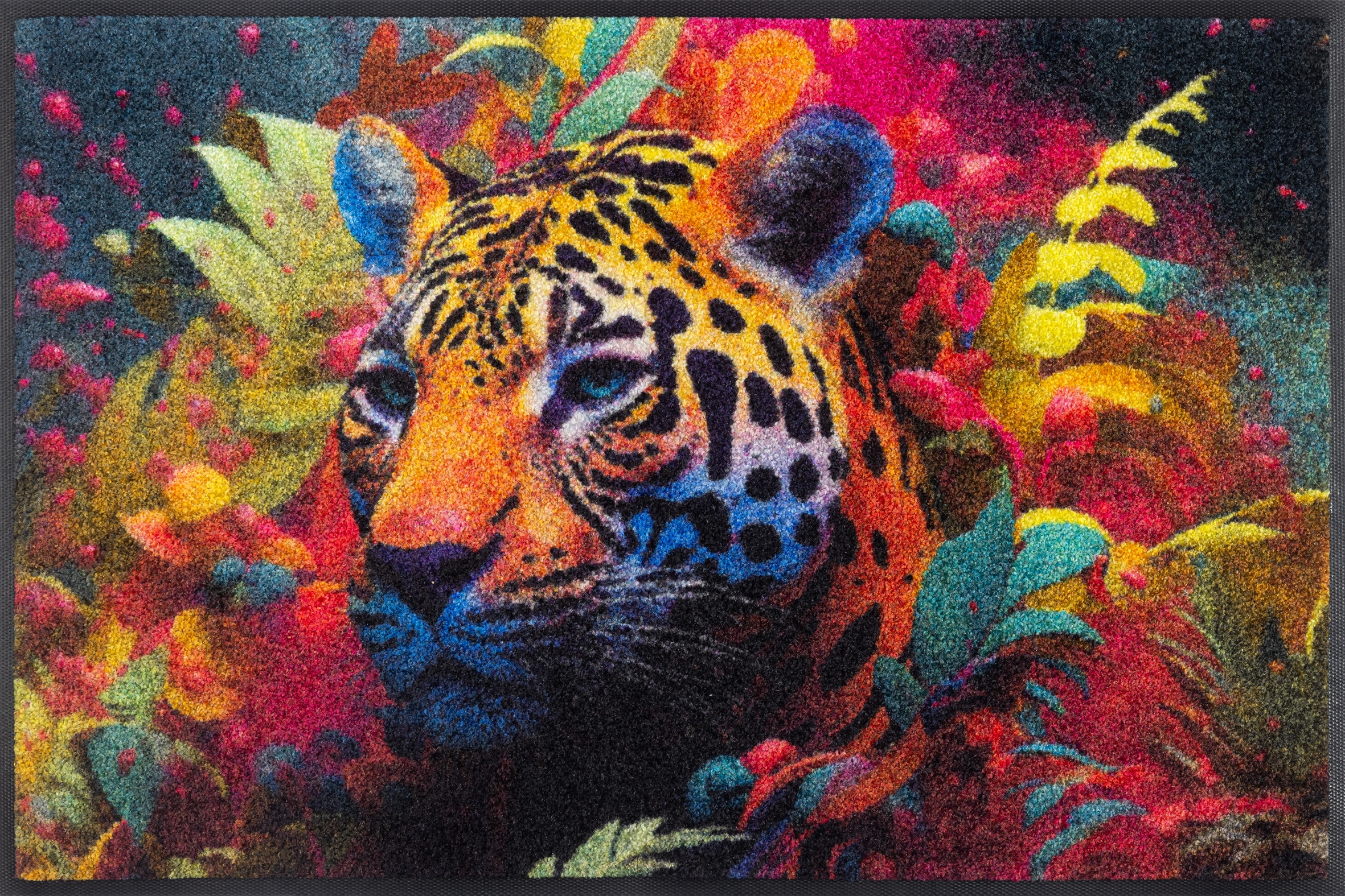 wash+dry by Kleen-Tex Fußmatte "Leopy McLeopard" rechteckig 7 mm Höhe günstig online kaufen