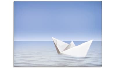 Glasbild »Auf dem Meer«, Boote & Schiffe, (1 St.), in verschiedenen Größen