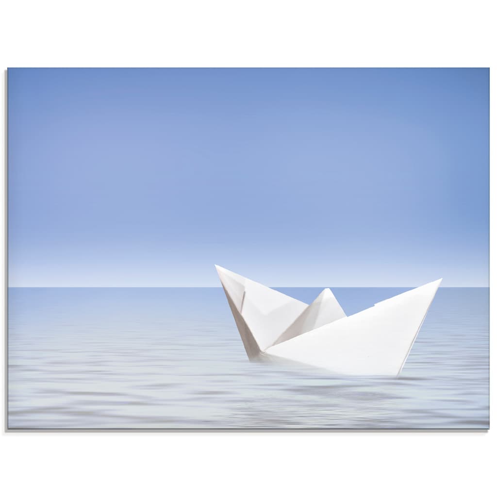 Artland Glasbild »Auf dem Meer«, Boote & Schiffe, (1 St.)