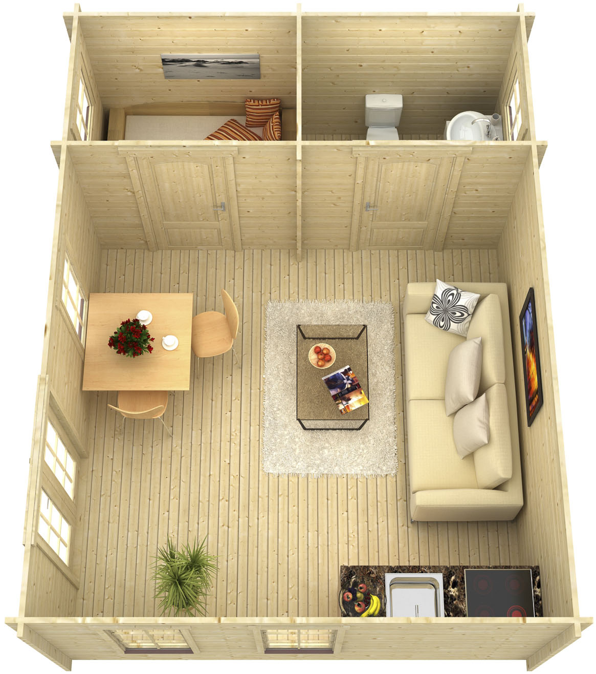 Thumbnail - Skanholz Gartenhaus "Toronto 2" mit 2. Schalung