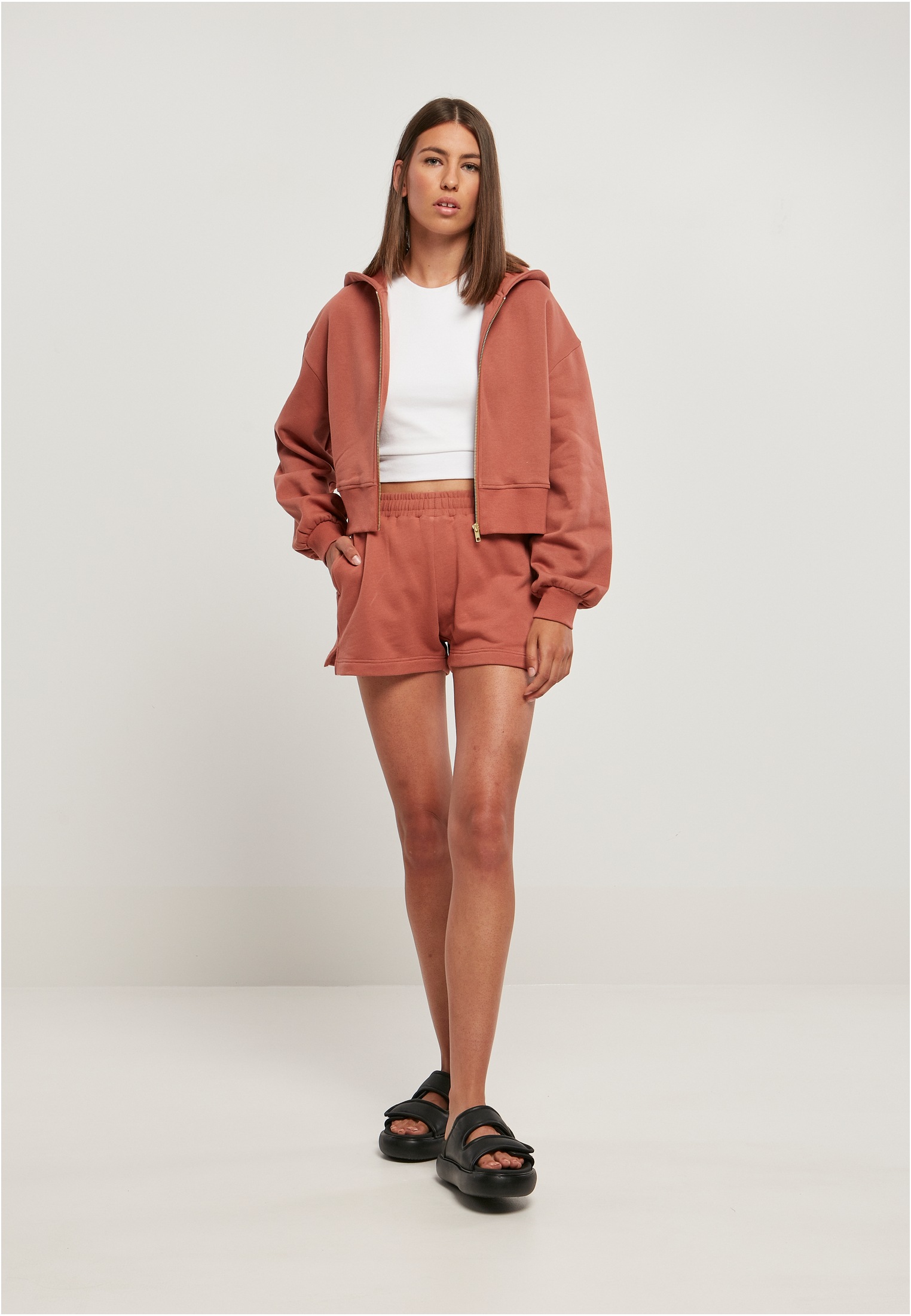 Oversized »Damen tlg.) Jacket«, (1 | Ladies für kaufen CLASSICS Sweatjacke URBAN BAUR Zip Short