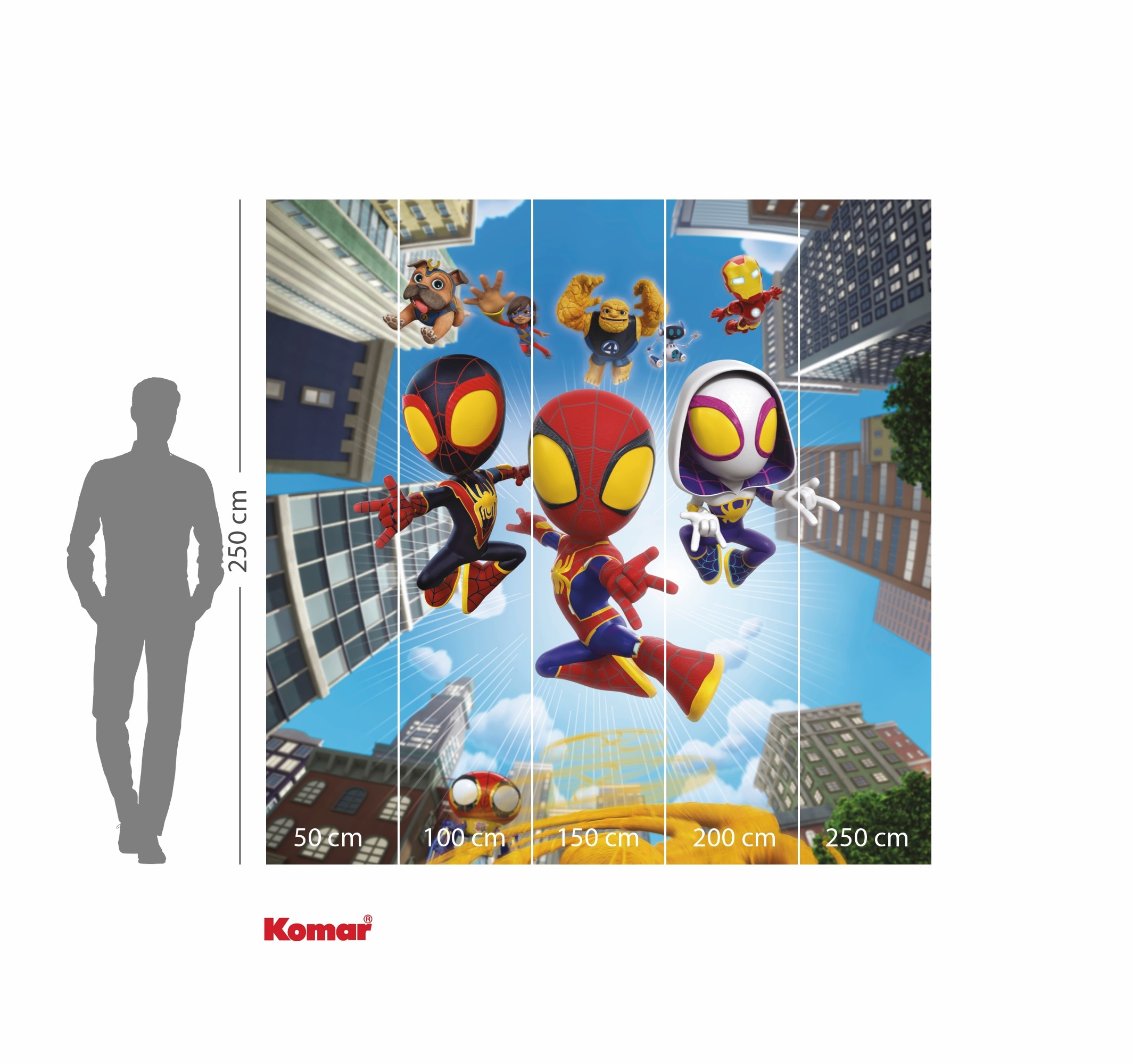 Komar Kindertapete »Marvel Spidey and His Amazing Friends Web Spinners«, bedruckt