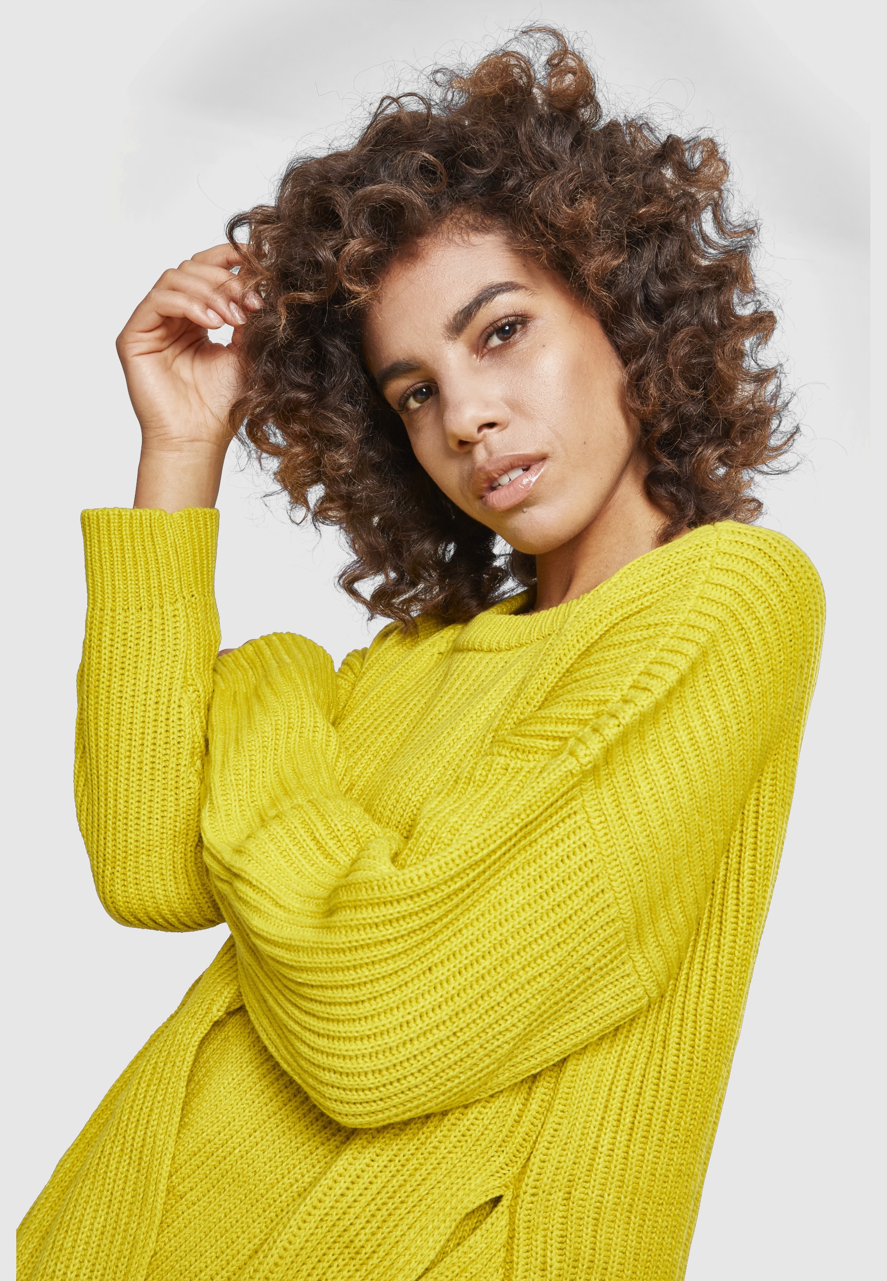 URBAN CLASSICS Sweatshirt »Urban Classics Damen Ladies Wrapped Sweater«, 1 Stk.
