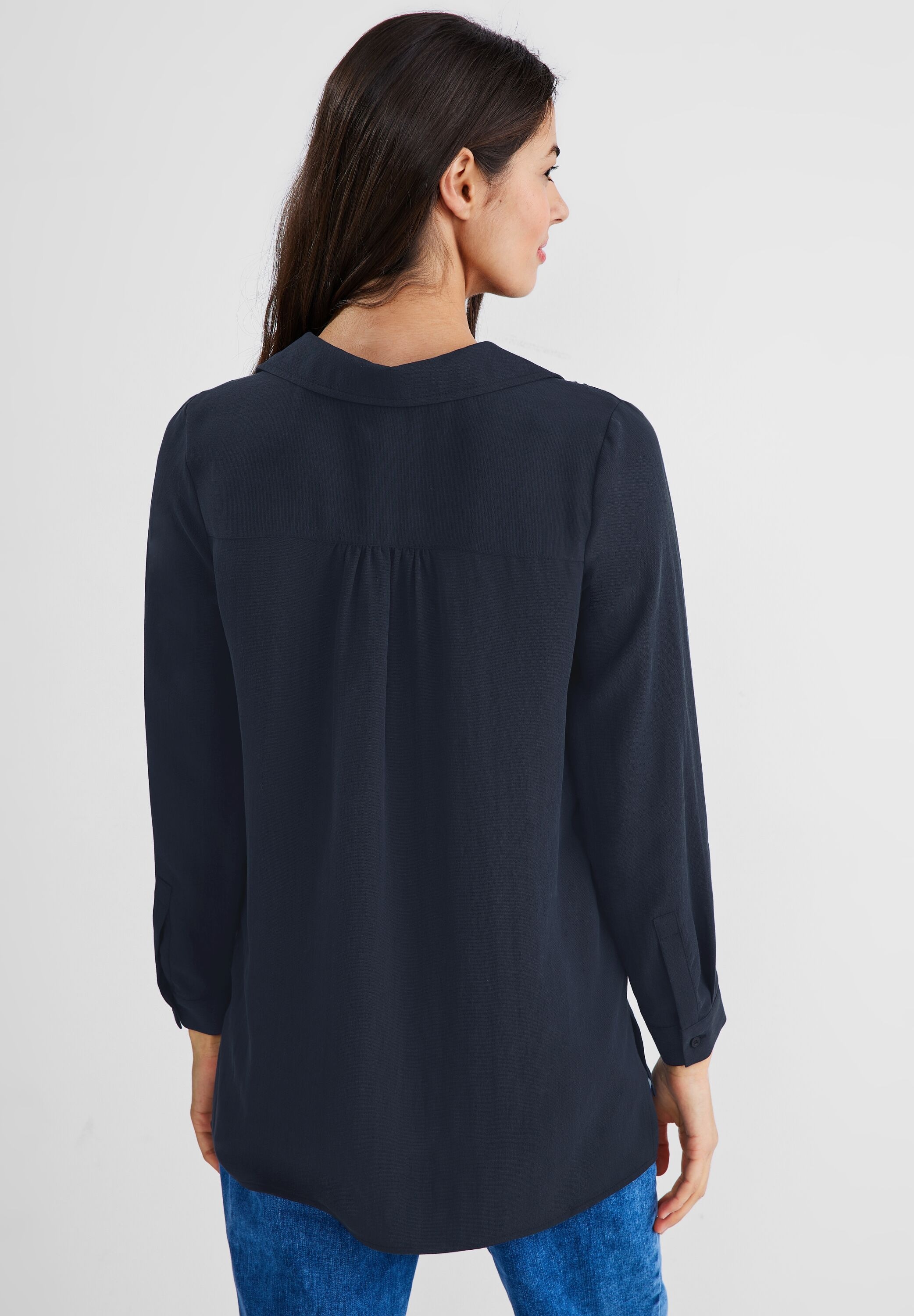 STREET ONE Longbluse in Unifarbe günstig online kaufen