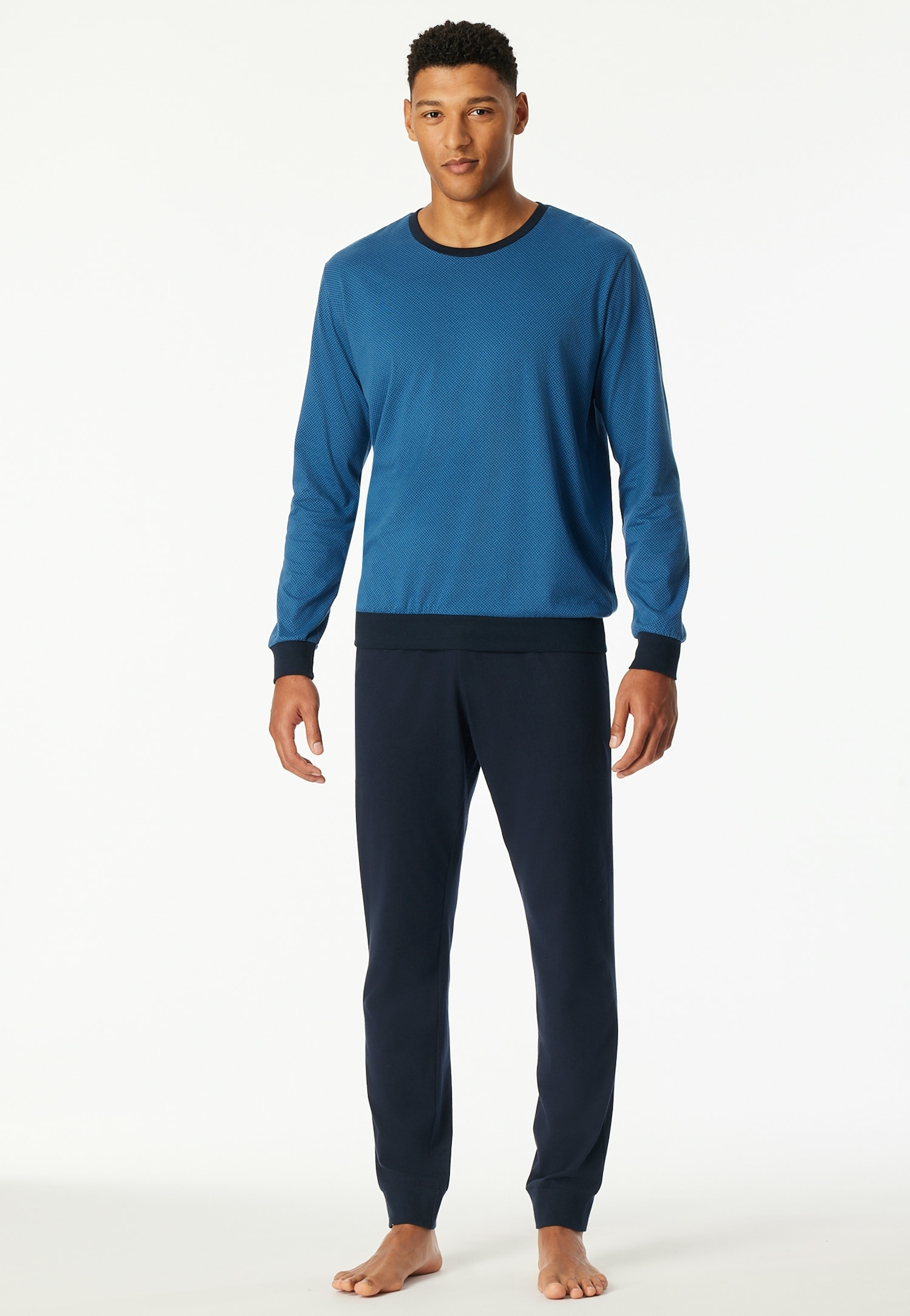uncover by SCHIESSER Schlafanzug "Uncover Nightwear" 2 Stk. tlg., Langarm, günstig online kaufen