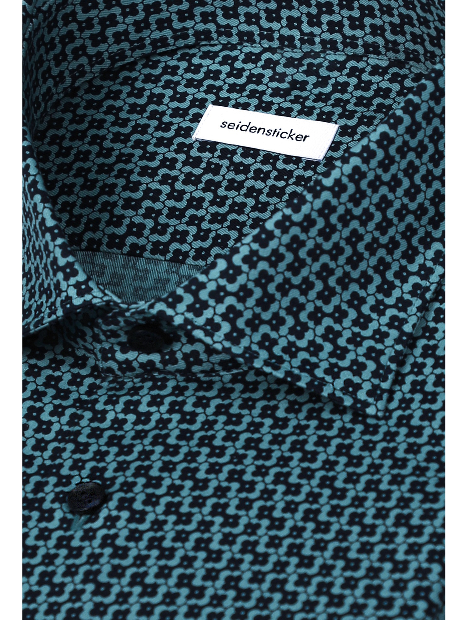 seidensticker Businesshemd »Schwarze Rose« Slim 1/1 Kentkragen Druck