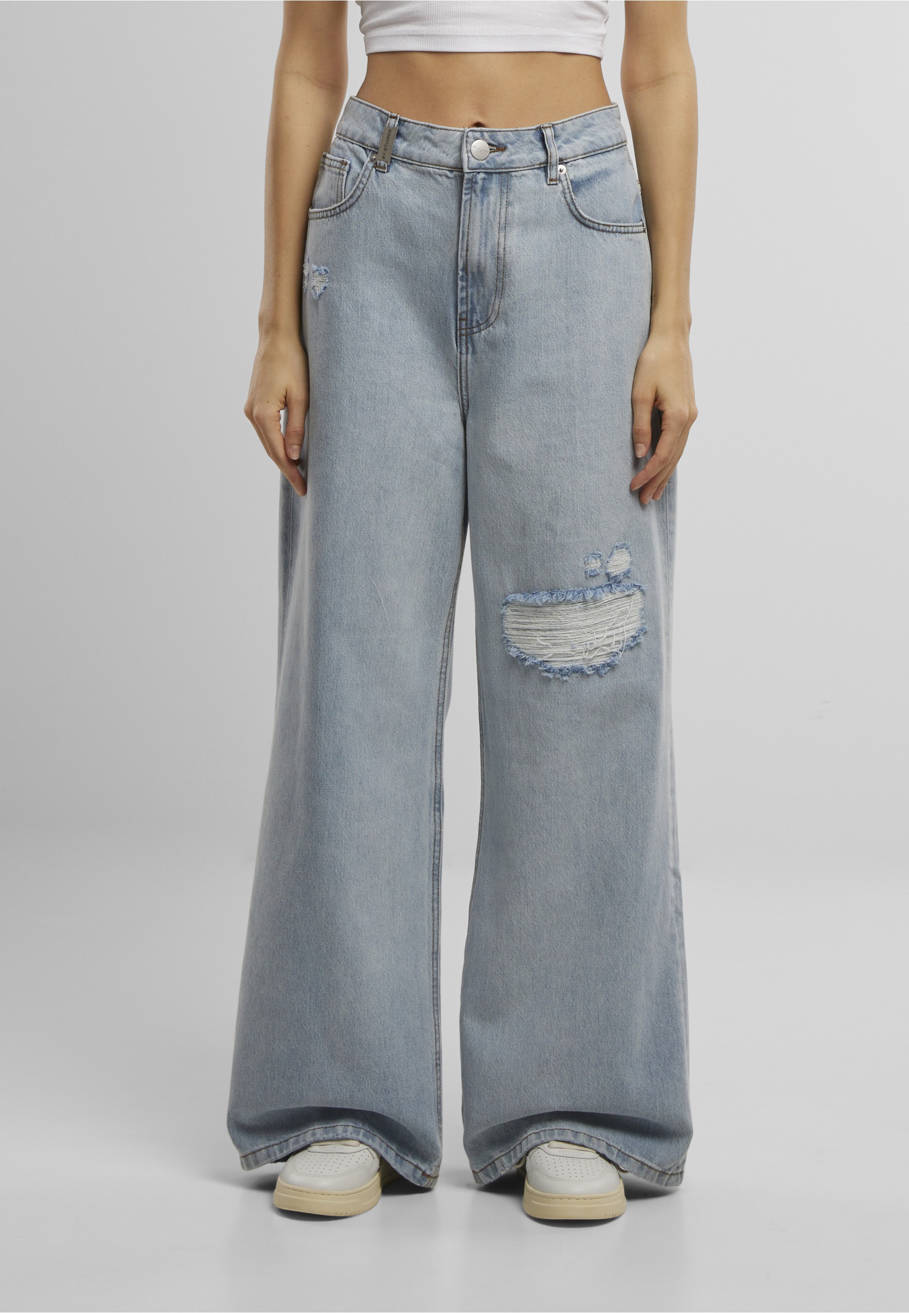 2Y Studios Diala Wide Baggy Jeans Lightblue 29 7