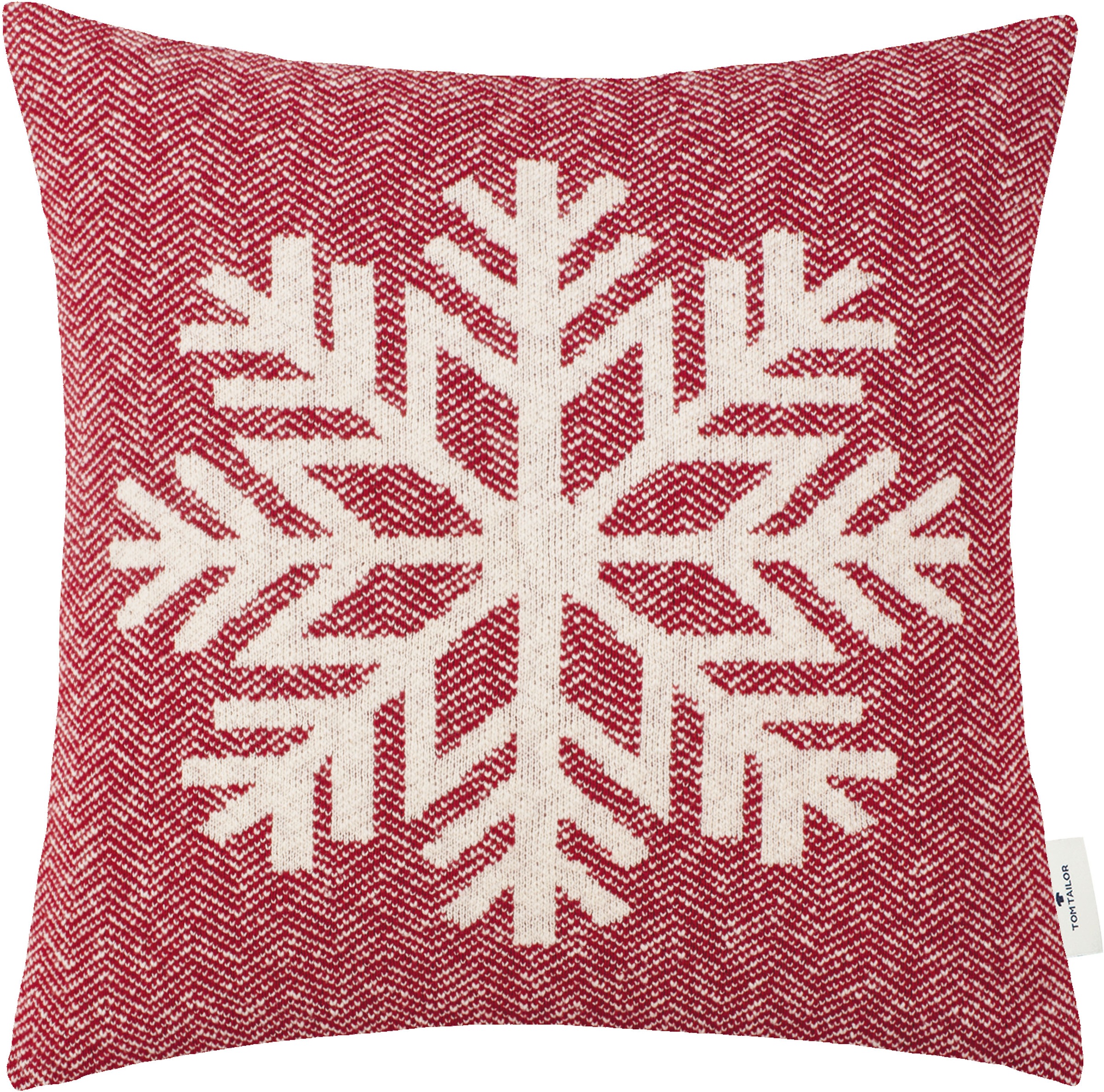 TOM TAILOR HOME Dekokissen "Winter Snowflake", Kissenhülle ohne Füllung, 1 Stück