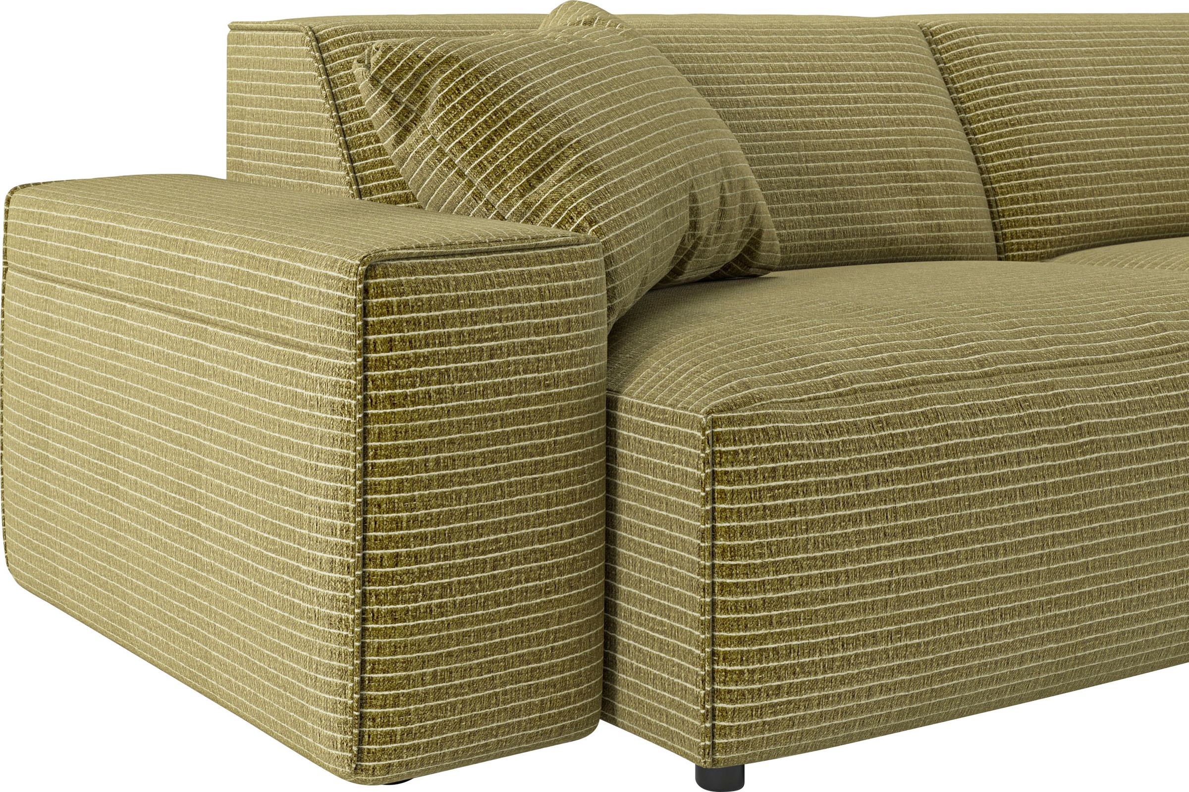 andas Ecksofa »Glimminge L-Form auch in Breitcord, Feincord + Easy care-Bezug,«, Breite 234, Zierkissen