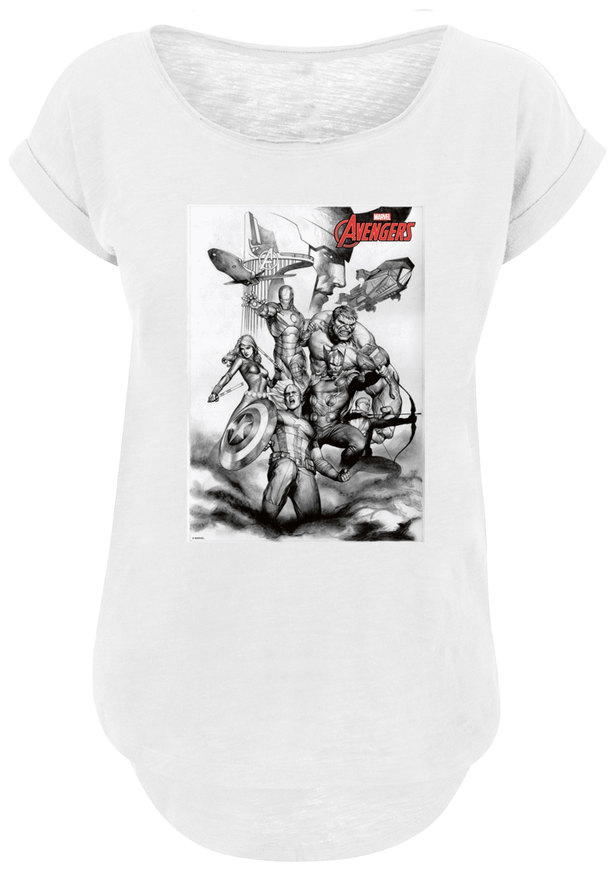 F4NT4STIC T-Shirt "Marvel Superhelden Avengers Assemble Team", Damen,Premiu günstig online kaufen