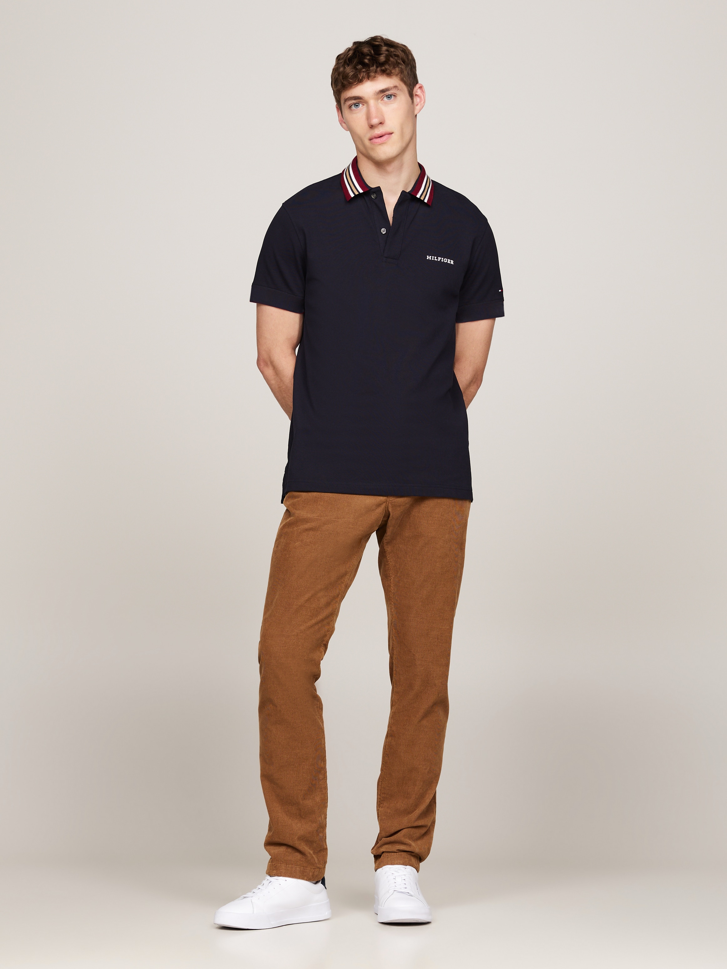 Tommy Hilfiger Poloshirt "GIFTING POLO RWB COLLAR REG POLO", Streifen an Kr günstig online kaufen